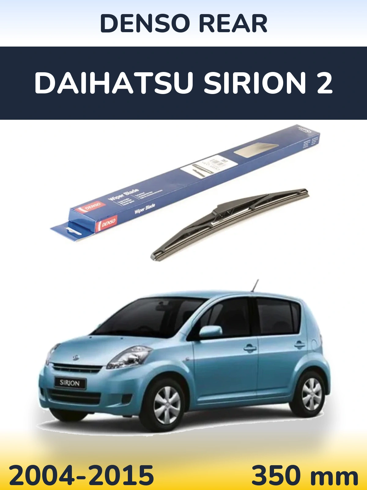 Zadní stěrač Denso Rear 350 mm pro Daihatsu SIrion 2 2004-2015