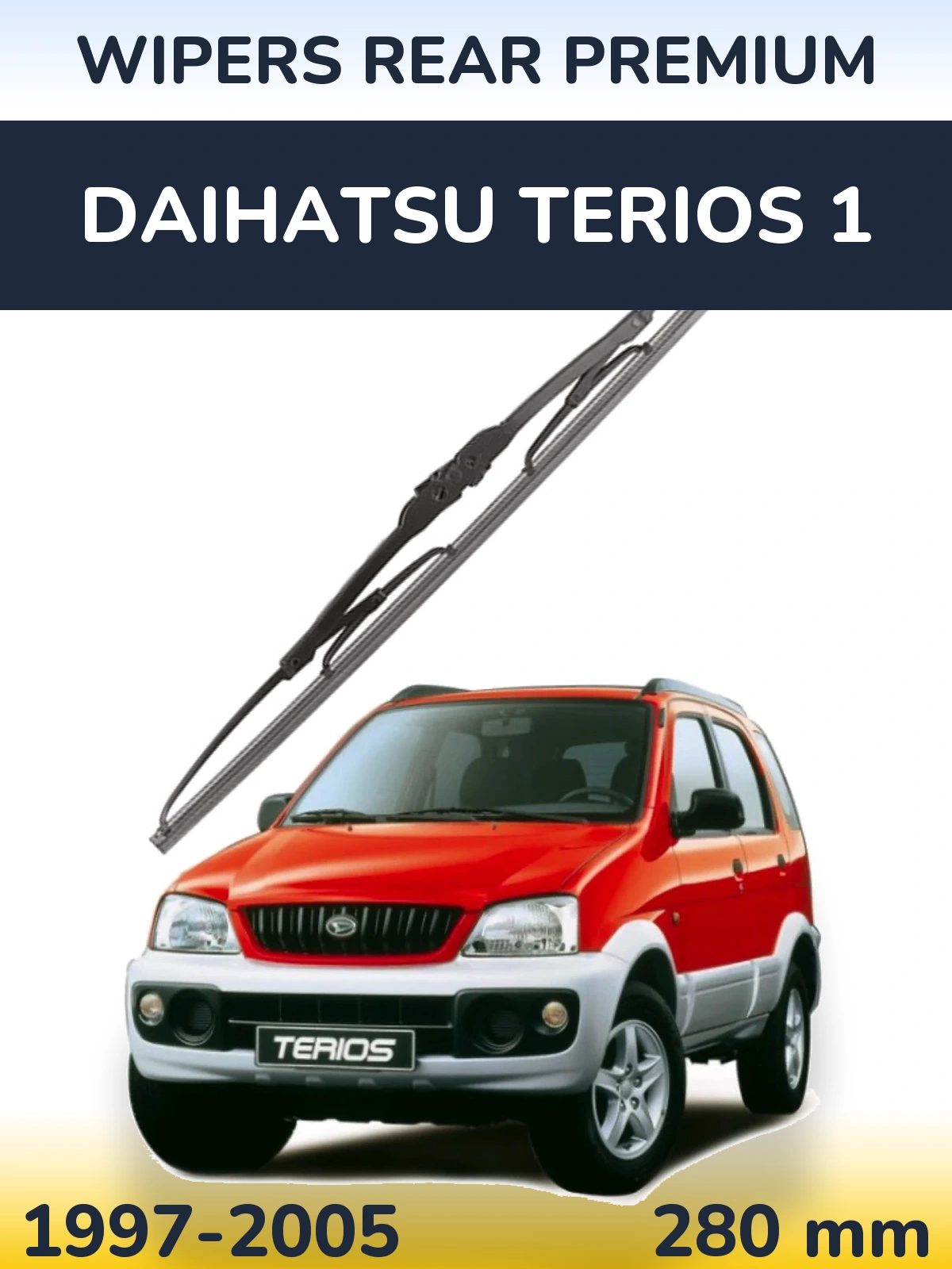 Zadní stěrač WIPERS REAR PREMIUM 280 mm pro Daihatsu Terios 1 1997-2005