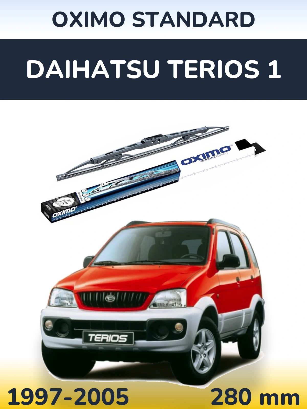 Zadní stěrač Oximo Standard 275 mm pro Daihatsu Terios 1 1997-2005