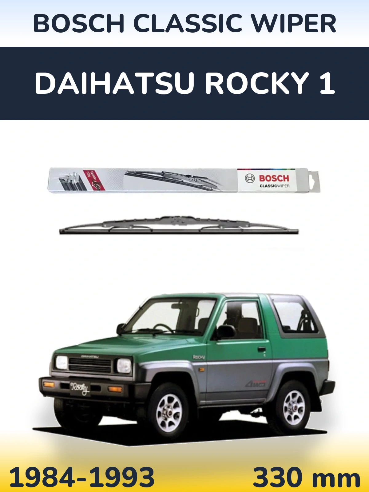 Zadní stěrač BOSCH Classic Wiper 340 mm pro Daihatsu Rocky 1 1984-1993