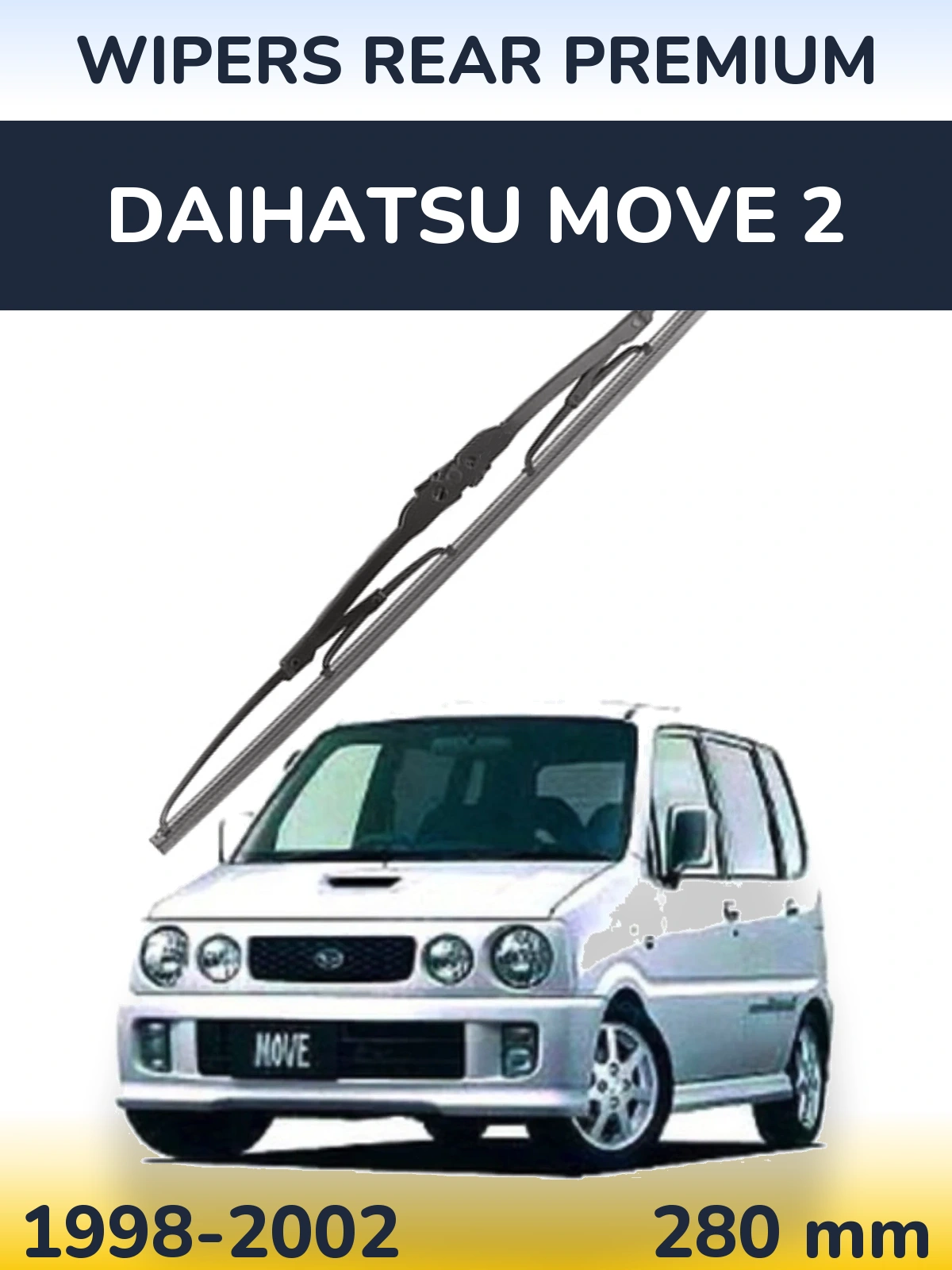 Задня щітка WIPERS REAR PREMIUM 280 мм для Daihatsu Move 2 1998-2002