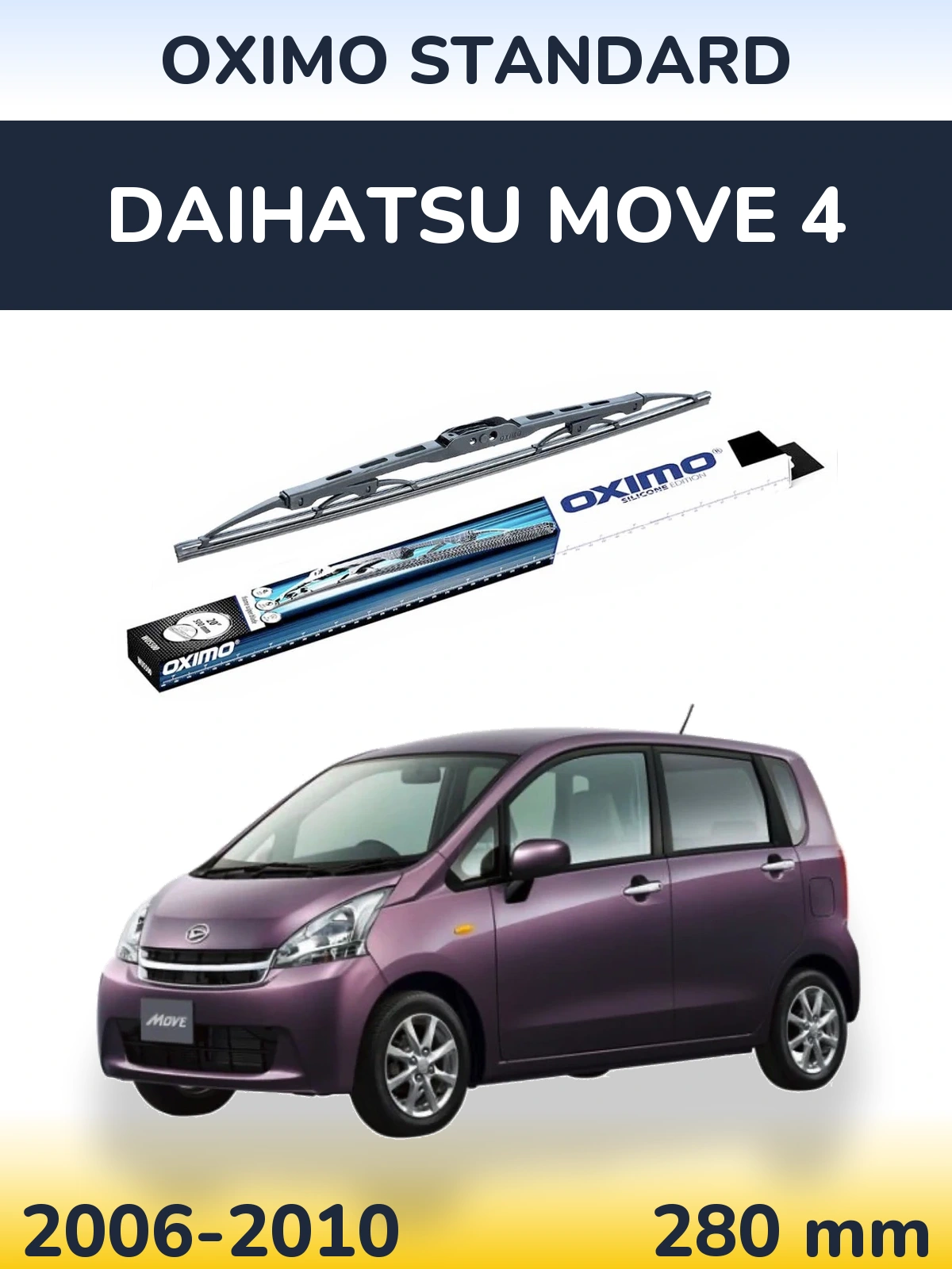 Zadní stěrač Oximo Standard 275 mm pro Daihatsu Move 4 2006-2010