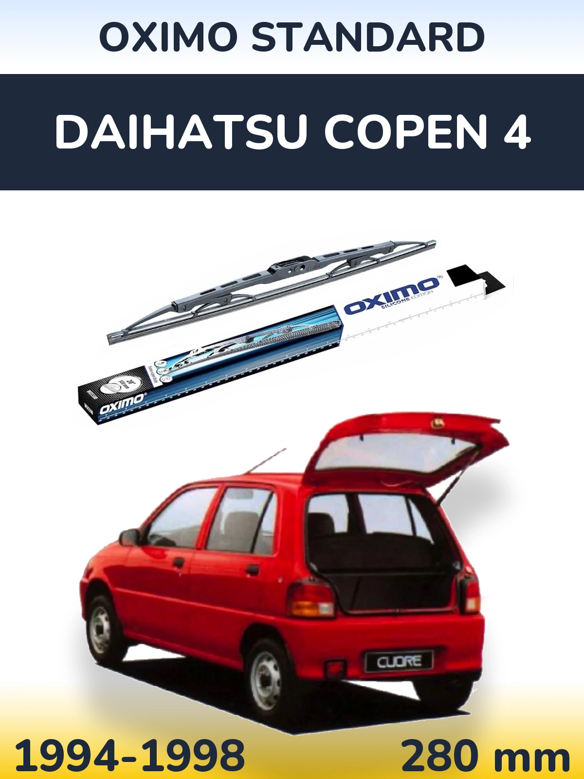 Zadní stěrač Oximo Standard 275 mm pro Daihatsu Copen 4 1994-1998