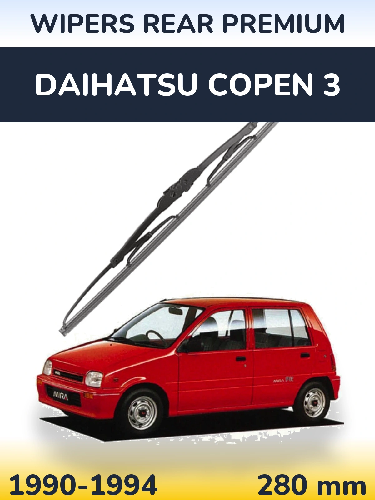 Zadní stěrač WIPERS REAR PREMIUM 280 mm pro Daihatsu Copen 3 1990-1994