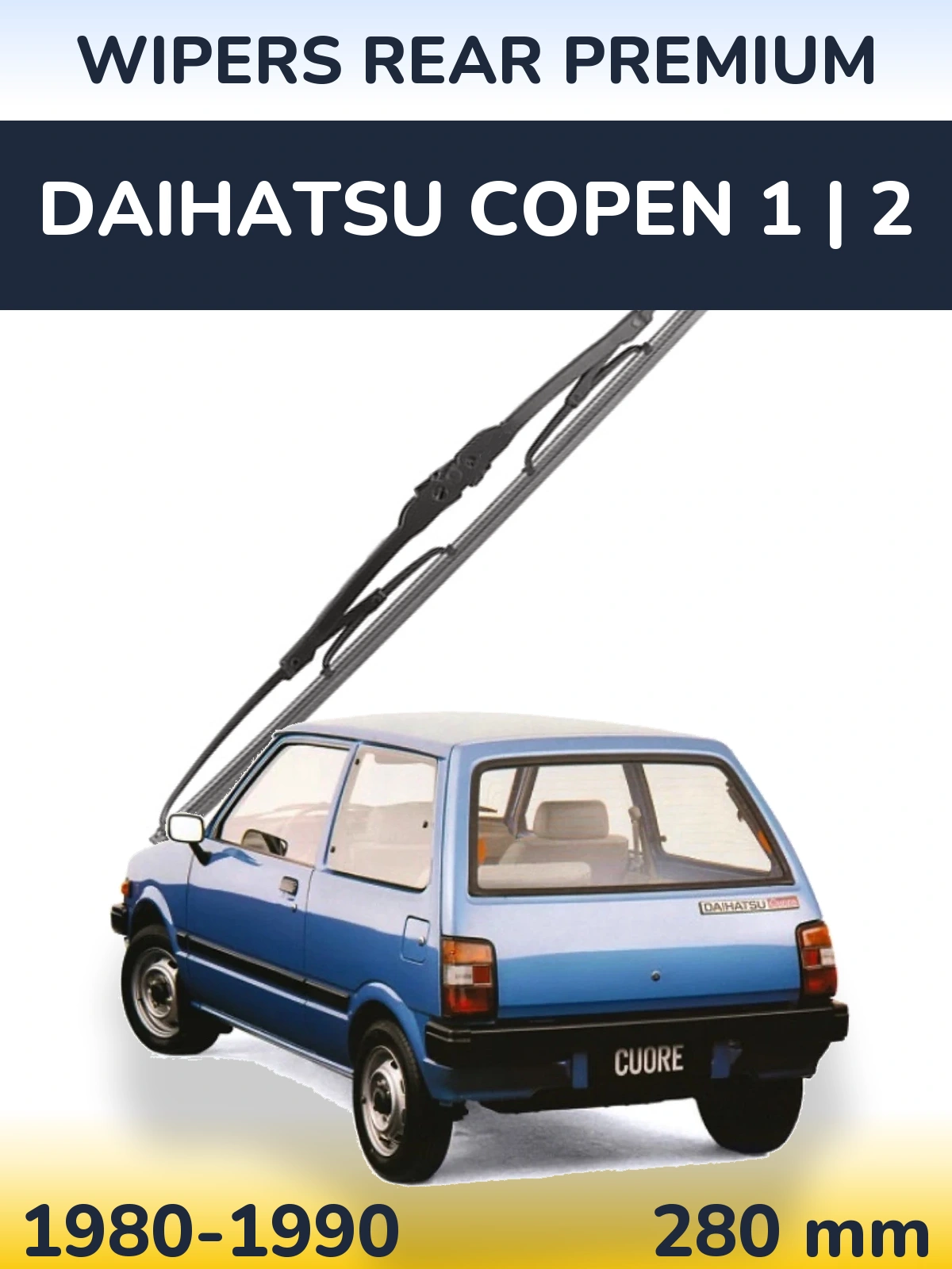 Zadní stěrač WIPERS REAR PREMIUM 280 mm pro Daihatsu Copen 1 | 2 1980-1990