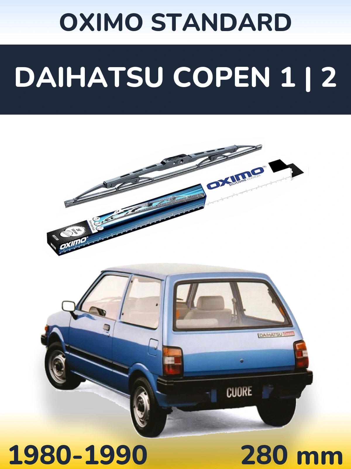Zadní stěrač Oximo Standard 275 mm pro Daihatsu Copen 1 | 2 1980-1990