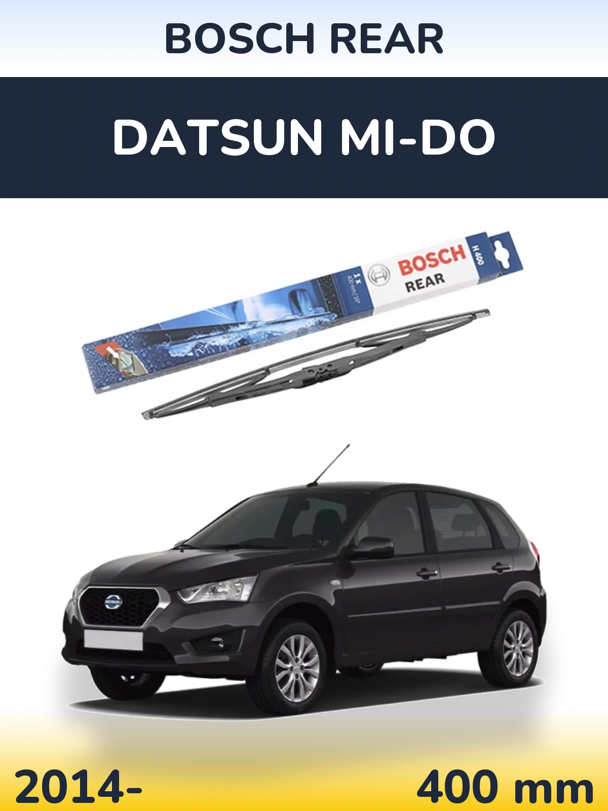 Zadní stěrač BOSCH Rear 400 mm pro Datsun mi-DO 2014-2026