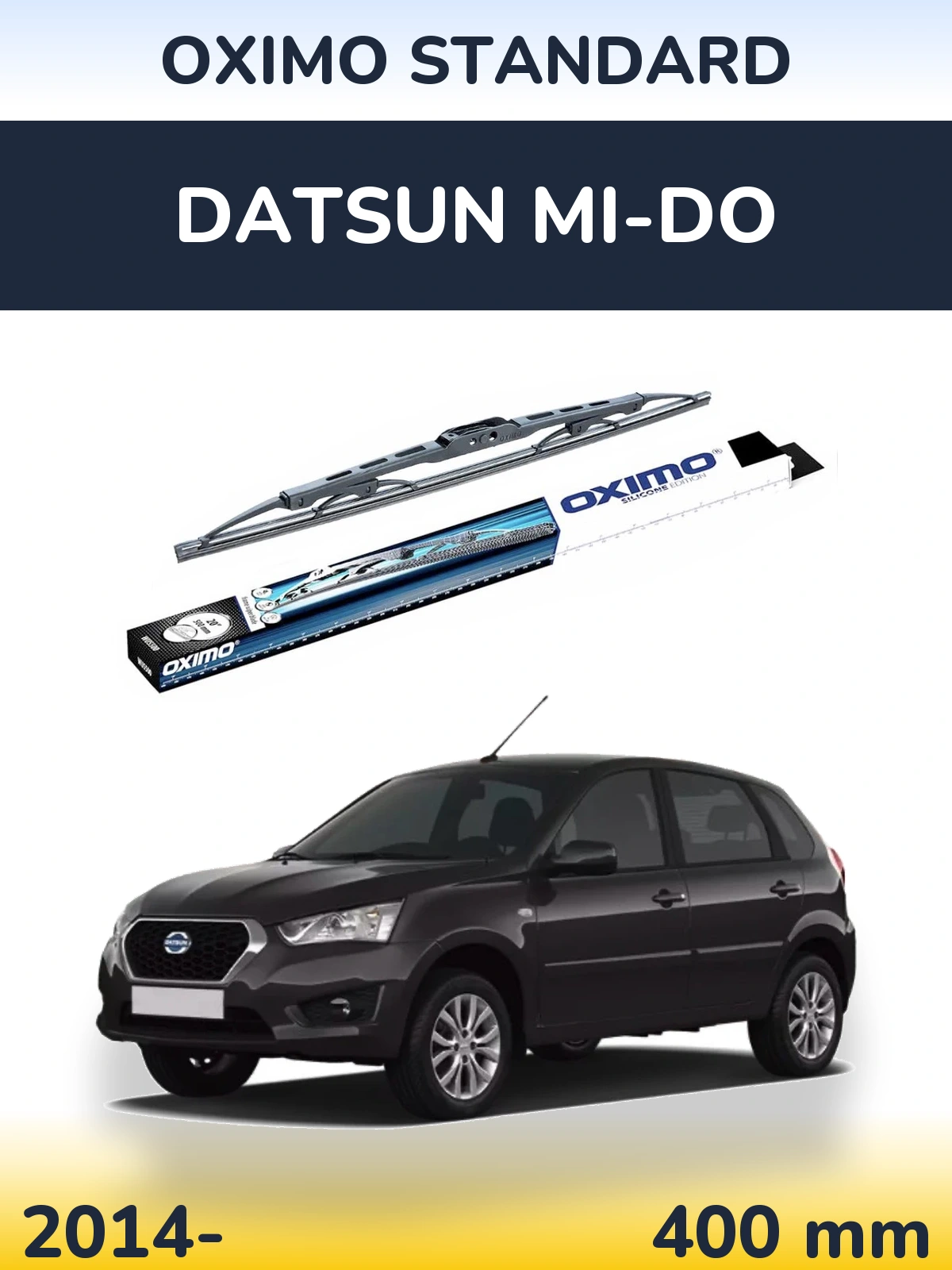 Zadní stěrač Oximo Standard 400 mm pro Datsun mi-DO 2014-2026