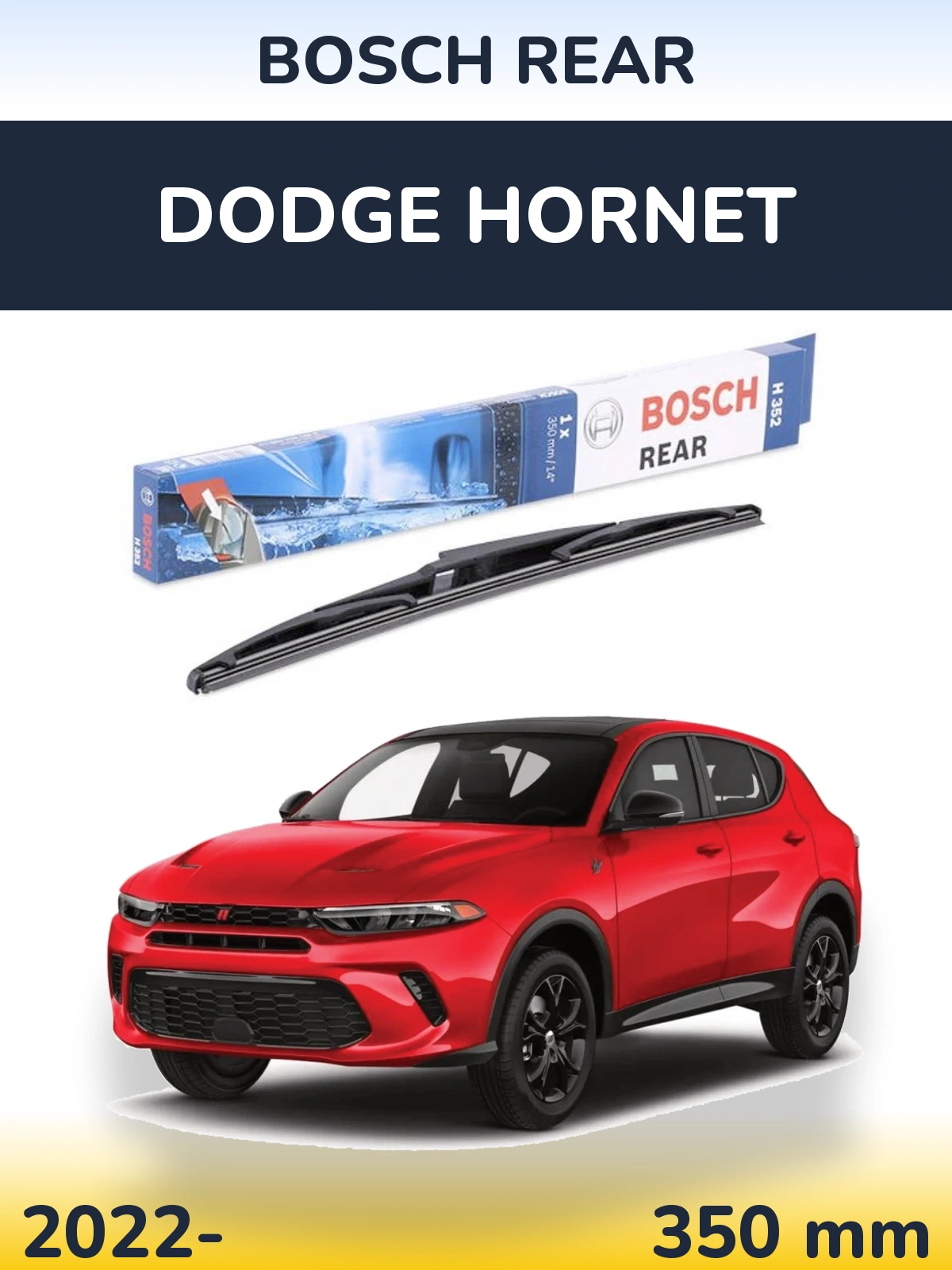 Zadní stěrač BOSCH Rear 350 mm pro Dodge Hornet 2022-2026