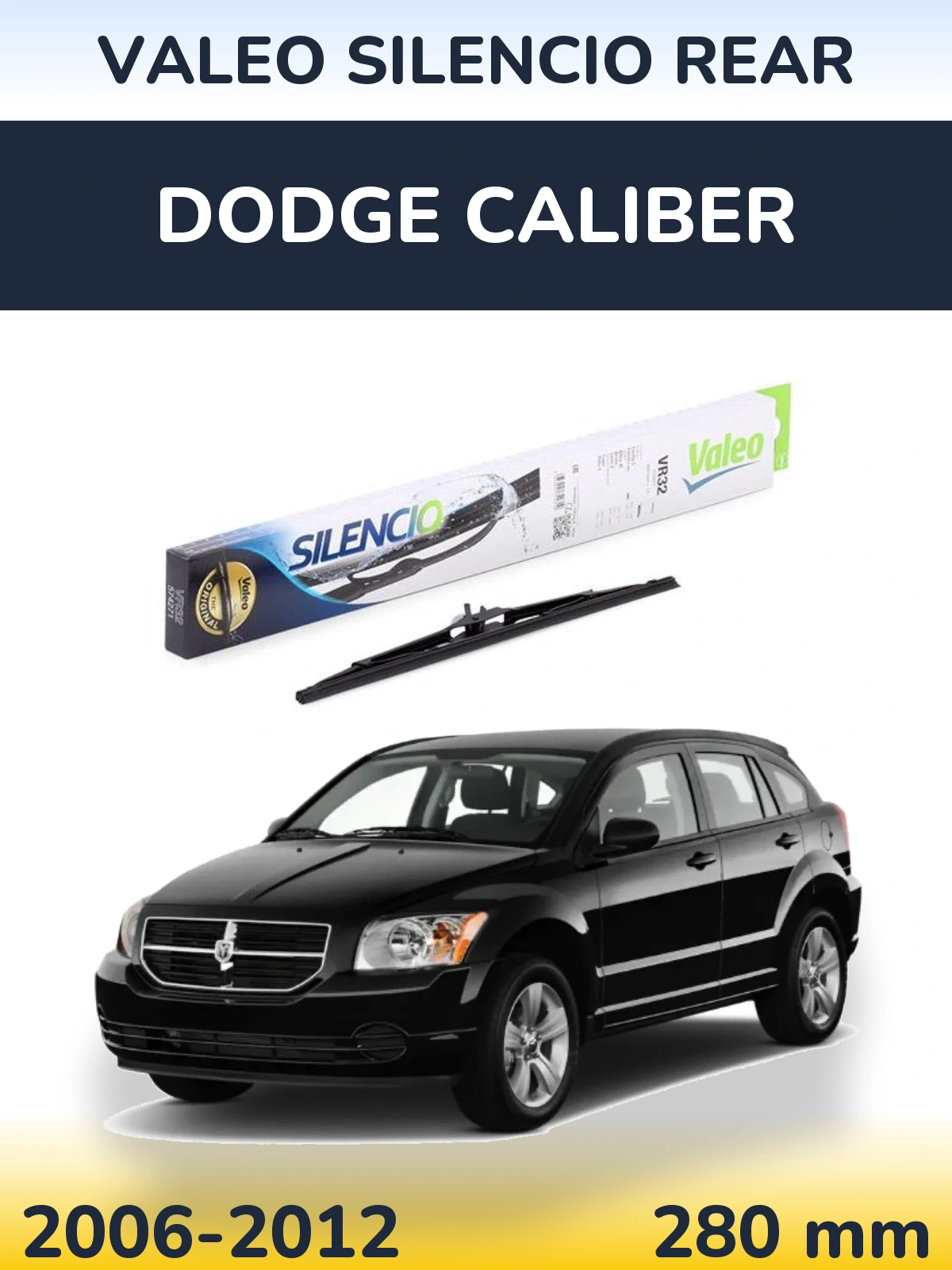 Zadní stěrač Valeo Silencio Rear 280 mm pro Dodge Caliber 2006-2012