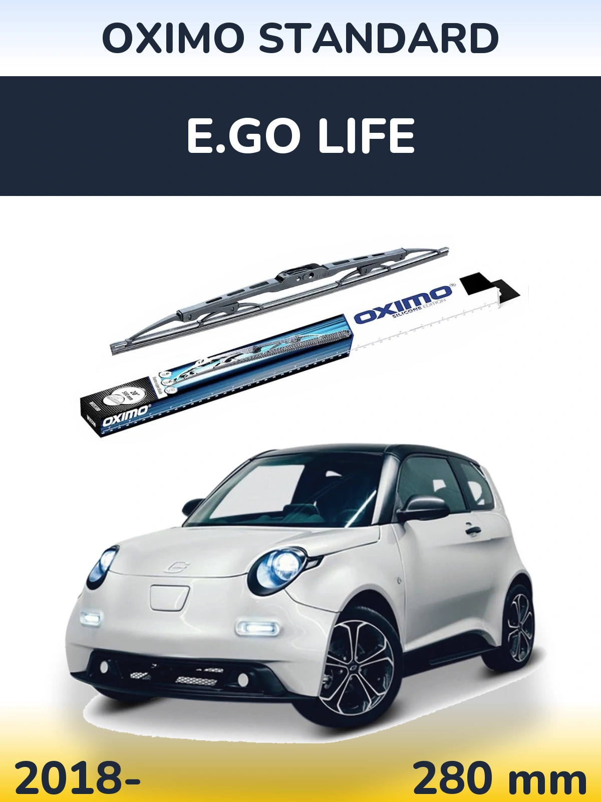 Zadní stěrač Oximo Standard 275 mm pro E.GO life 2018-2026