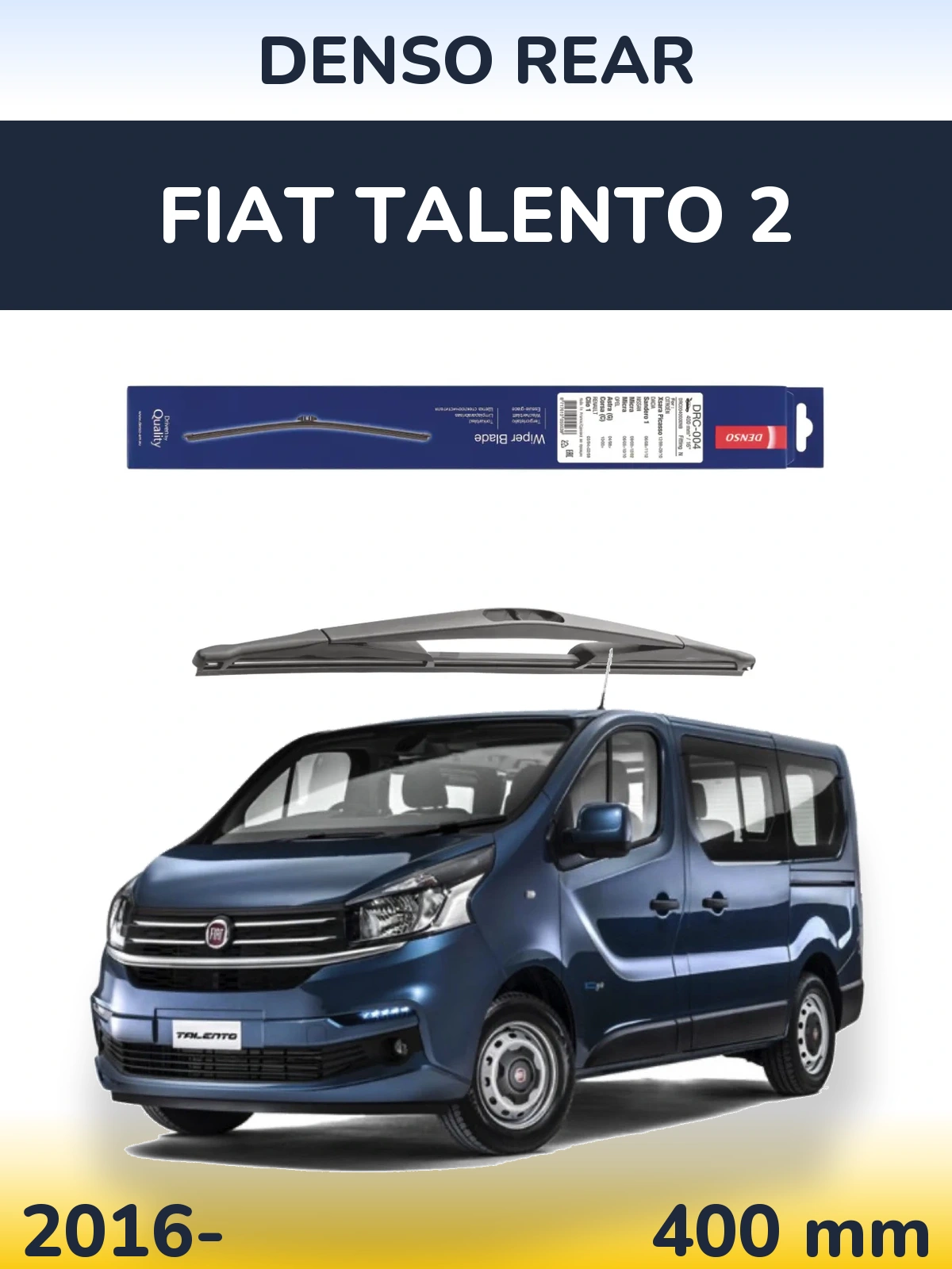 Zadní stěrač Denso Rear 400 mm pro Fiat Talento 2 2016-2026