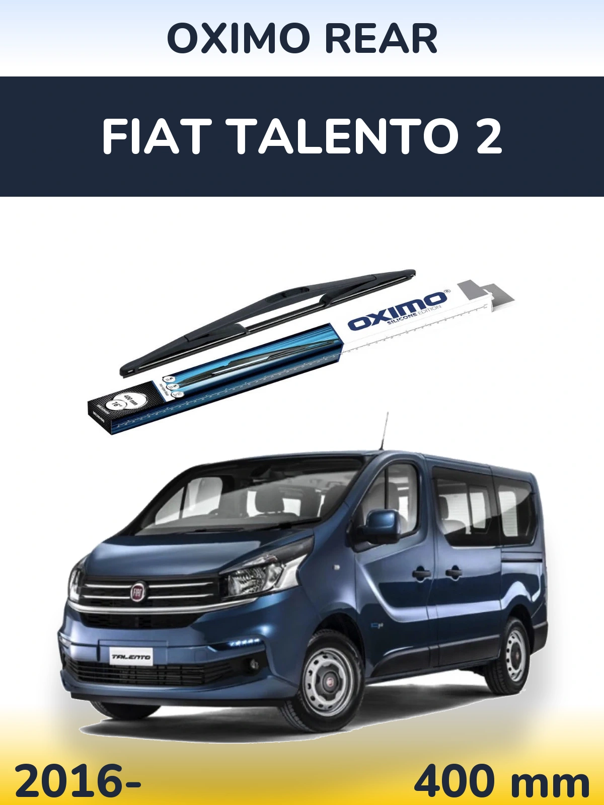 Задня щітка Oximo Rear 400 мм для Fiat Talento 2 2016-2026