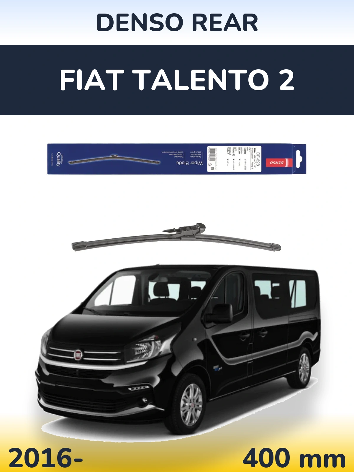 Zadní stěrač Denso Rear 400 mm pro Fiat Talento 2 2016-2026