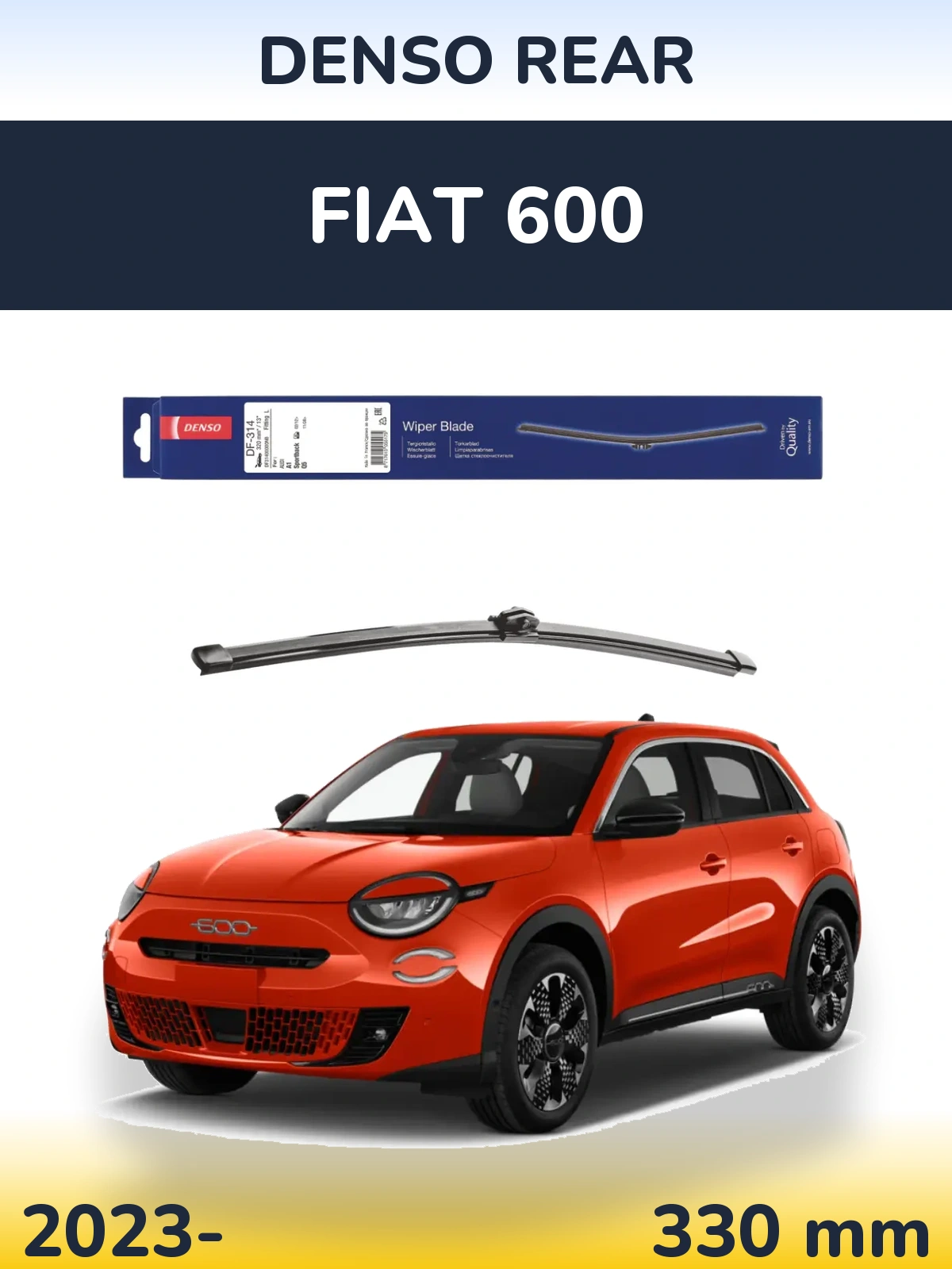Zadní stěrač Denso Rear 320 mm pro Fiat 600 2023-2026