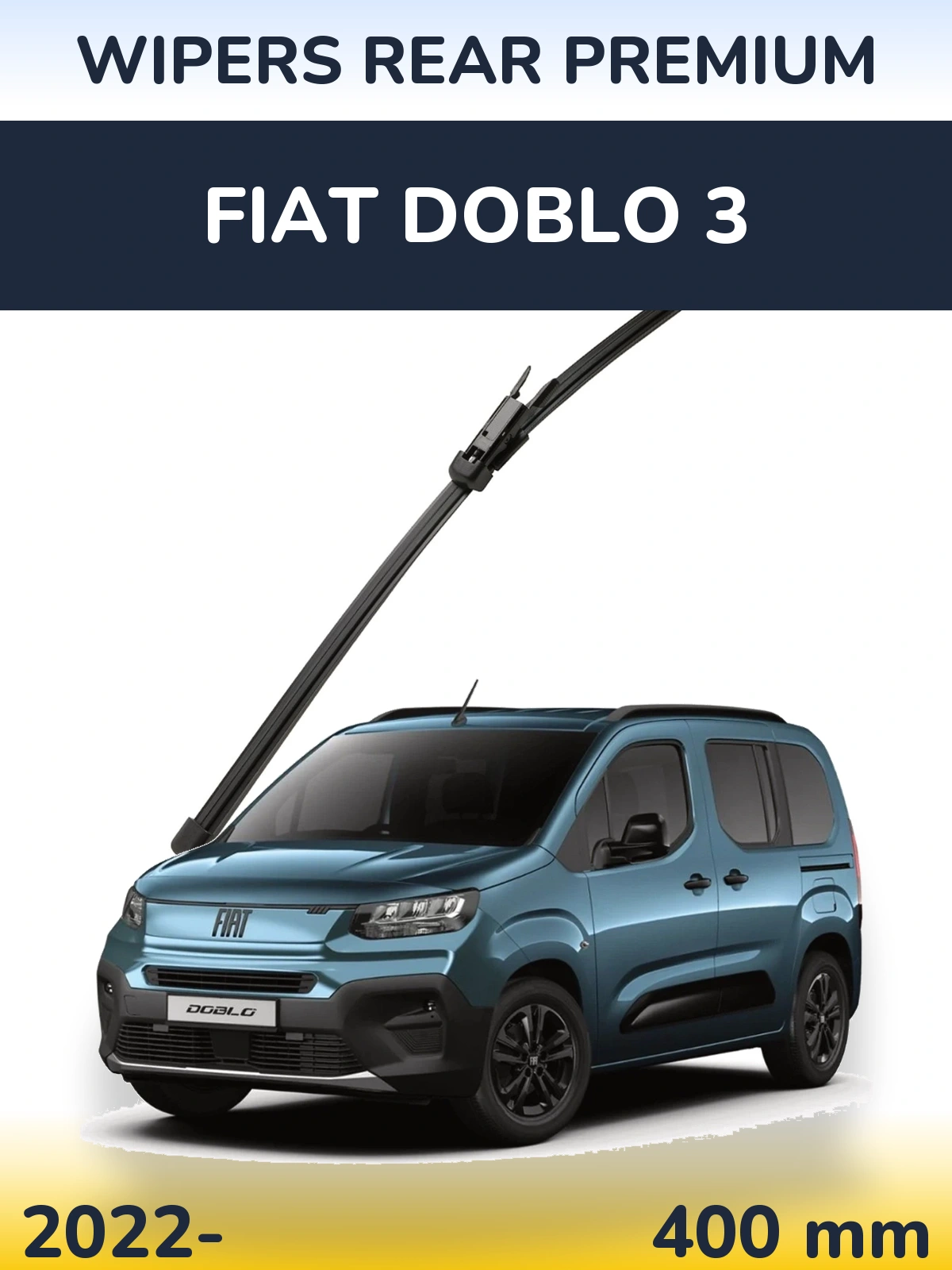 Zadní stěrač WIPERS REAR PREMIUM 400 mm pro Fiat Doblo 3 2022-2026