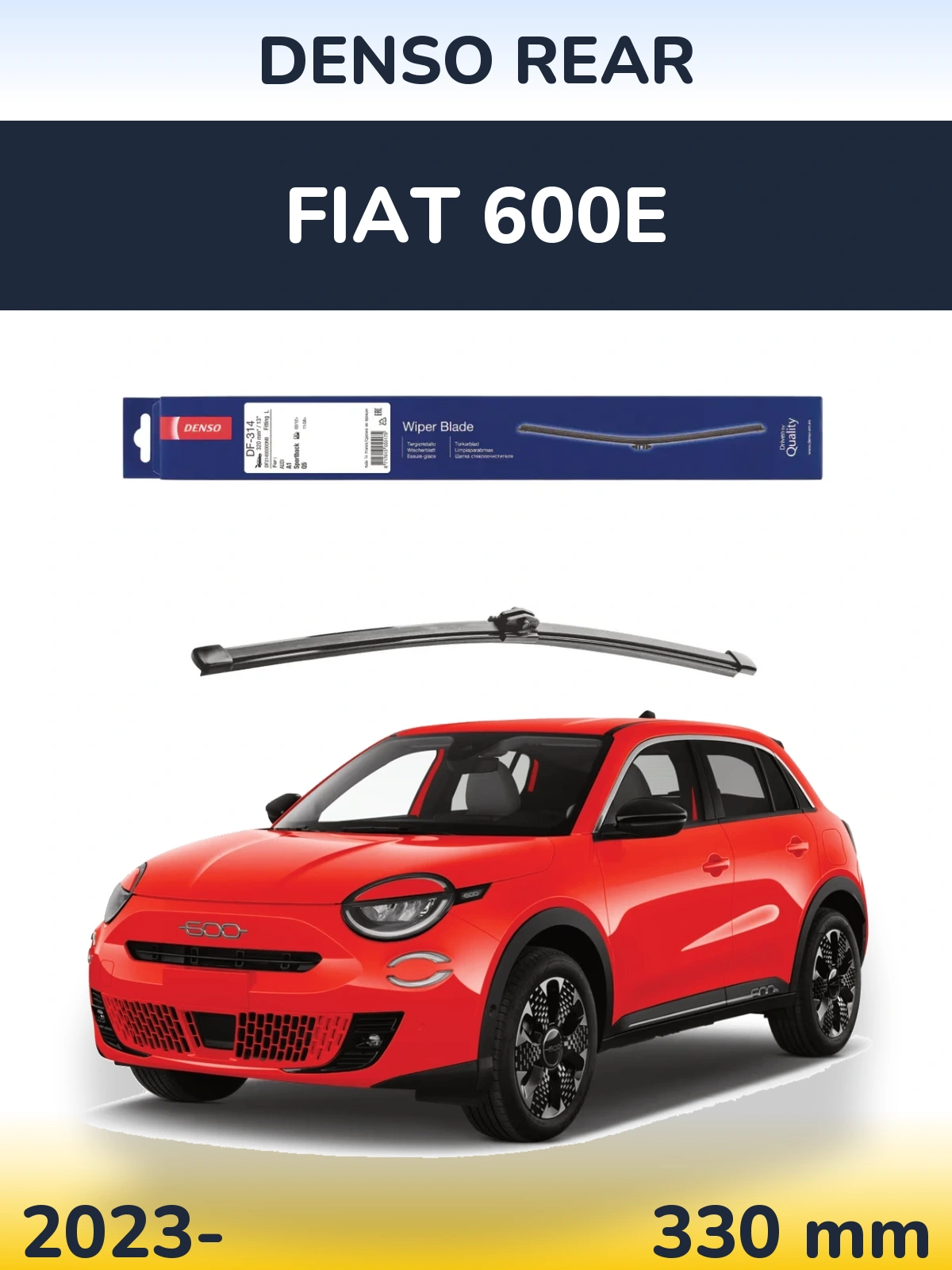 Zadní stěrač Denso Rear 320 mm pro Fiat 600e 2023-2026