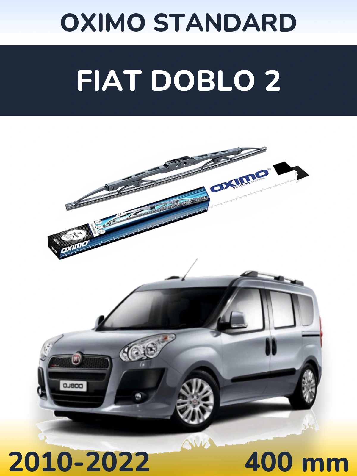 Zadní stěrač Oximo Standard 400 mm pro Fiat Doblo 2 2010-2022