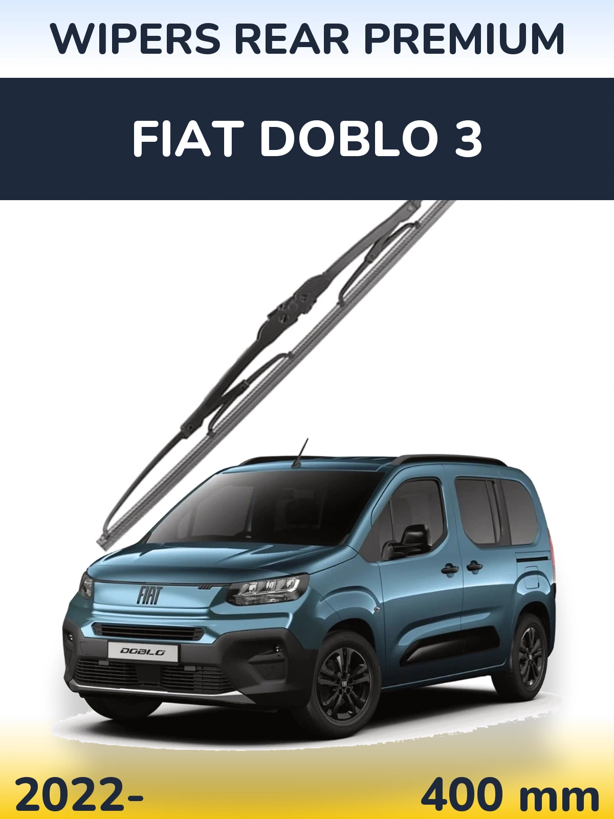 Zadní stěrač WIPERS REAR PREMIUM 400 mm pro Fiat Doblo 3 2022-2026