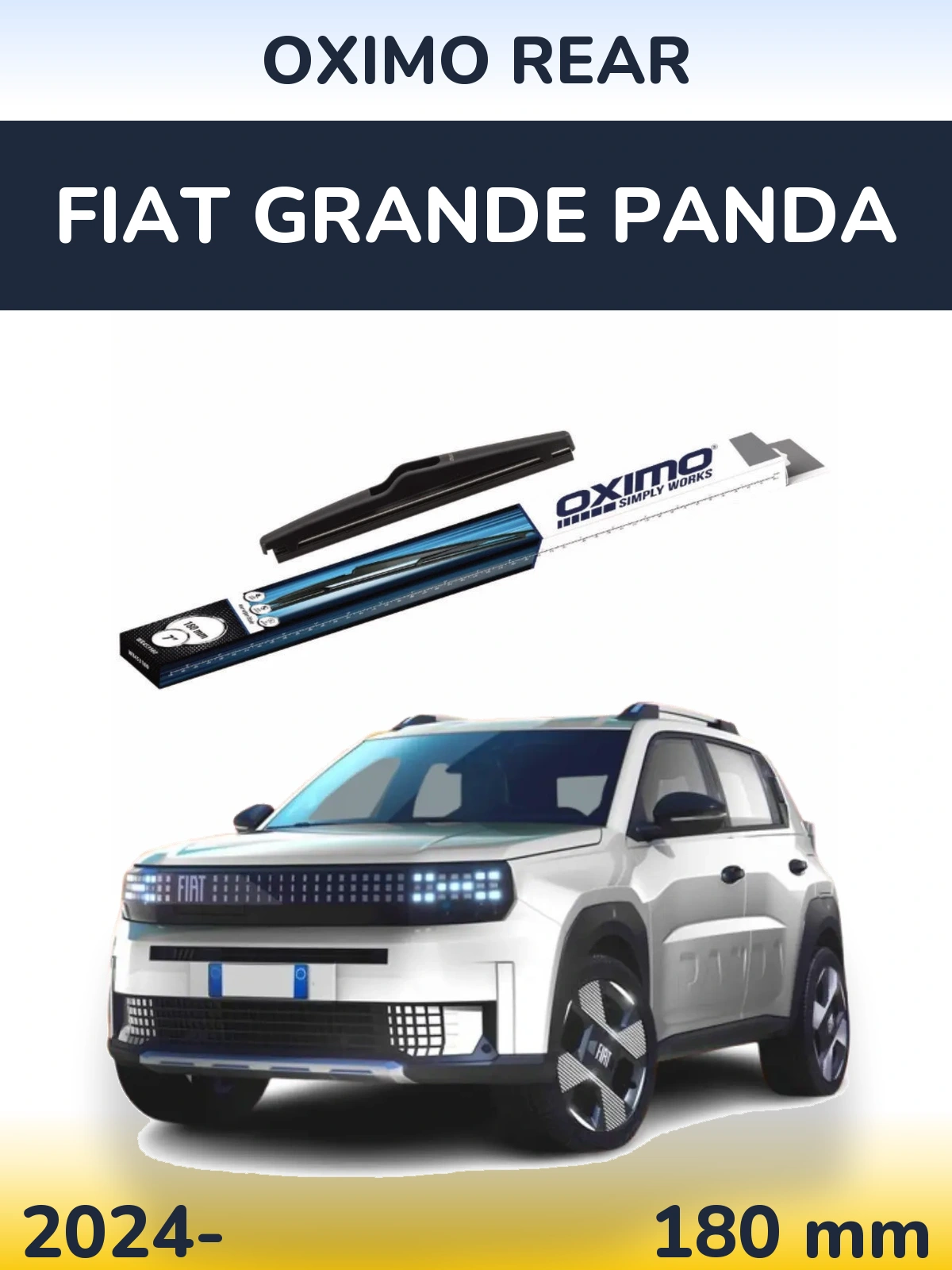 Zadní stěrač Oximo Rear 180 mm pro Fiat Grande Panda 2024-2026