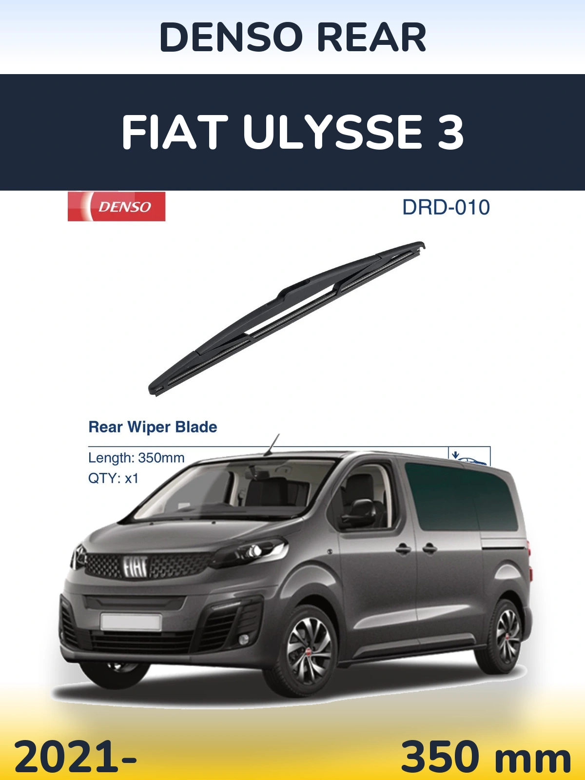 Zadní stěrač Denso Rear 350 mm pro Fiat Ulysse 3 2021-2026