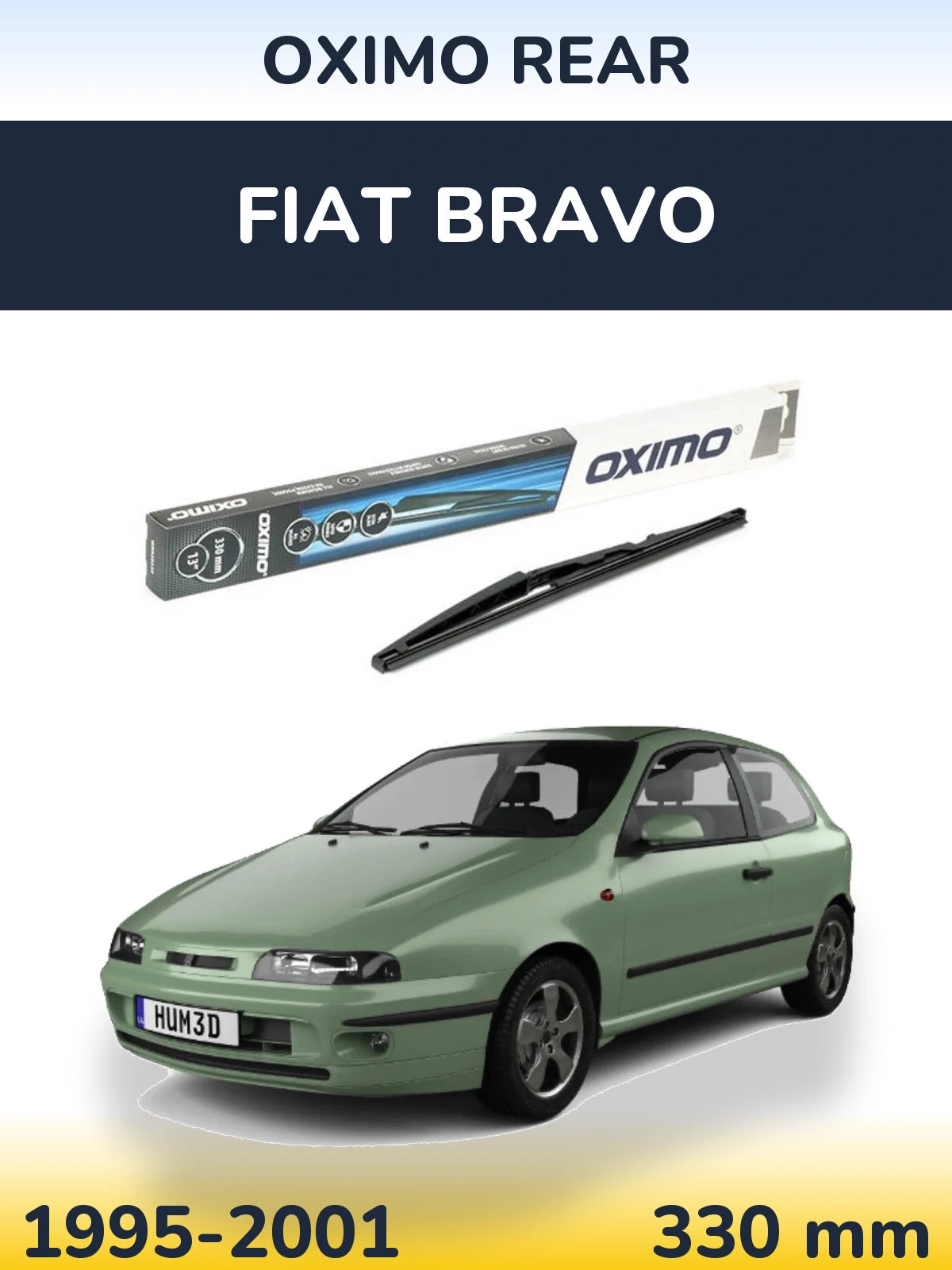 Zadní stěrač Oximo Rear 330 mm pro Fiat Bravo 1995-2001