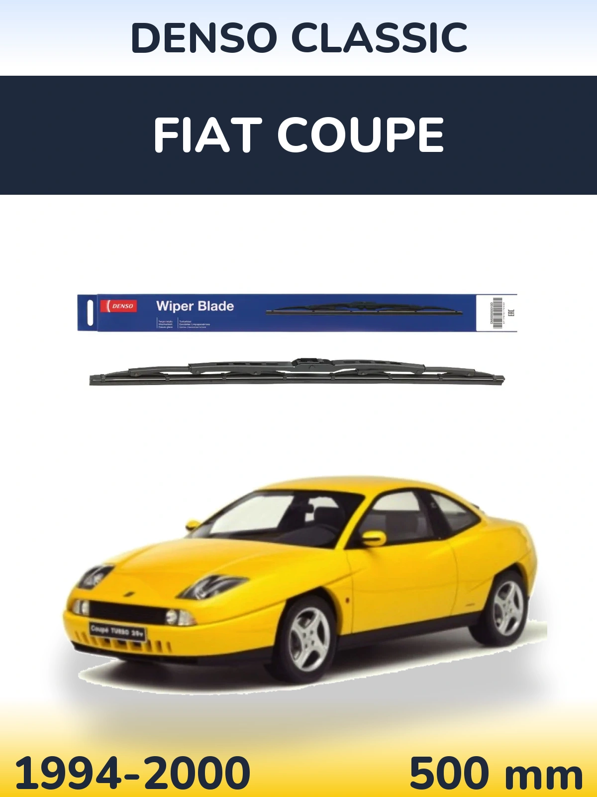 Задня щітка Denso Classic 500 мм для Fiat Coupe 1994-2000