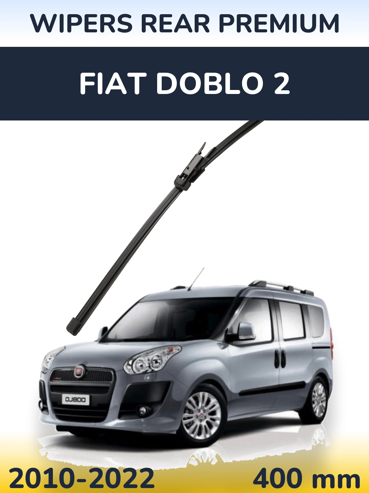Zadní stěrač WIPERS REAR PREMIUM 400 mm pro Fiat Doblo 2 2010-2022
