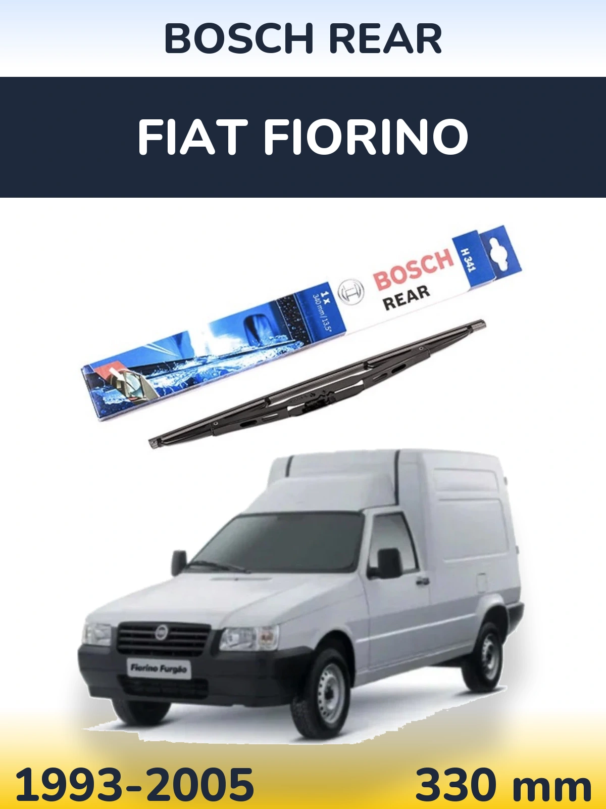 Задня щітка BOSCH Rear 340 мм для Fiat Fiorino 1993-2005