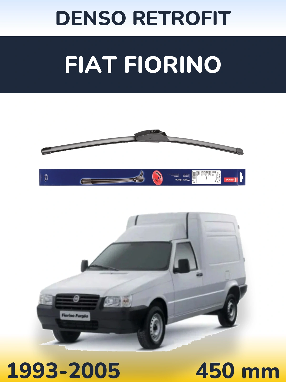 Přední stěrač Denso Retrofit 450 mm pro Fiat Fiorino 1993-2005