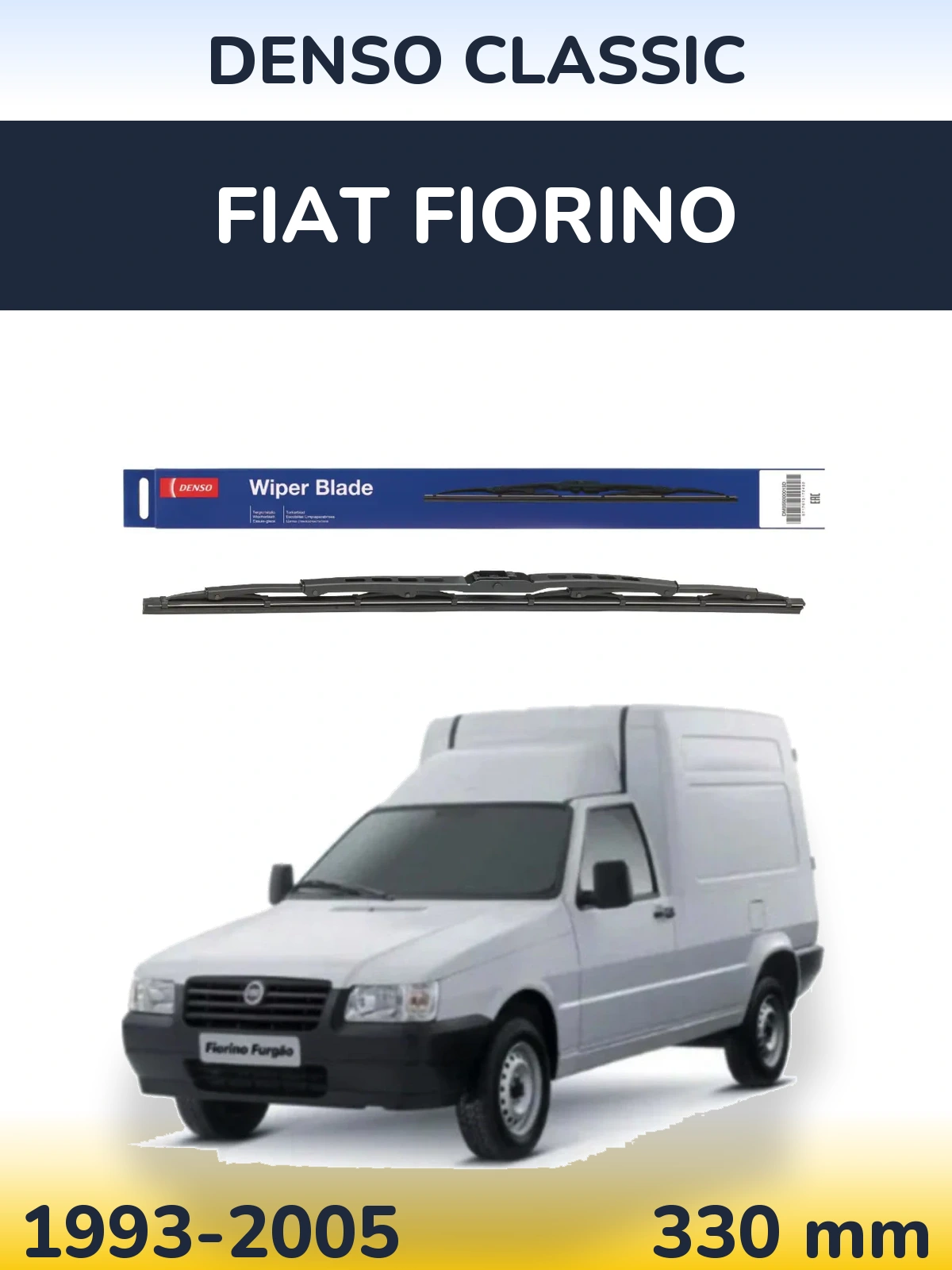 Zadní stěrač Denso Classic 330 mm pro Fiat Fiorino 1993-2005