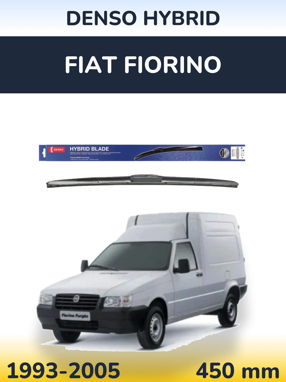 Přední stěrač Denso Hybrid 450 mm pro Fiat Fiorino 1993-2005