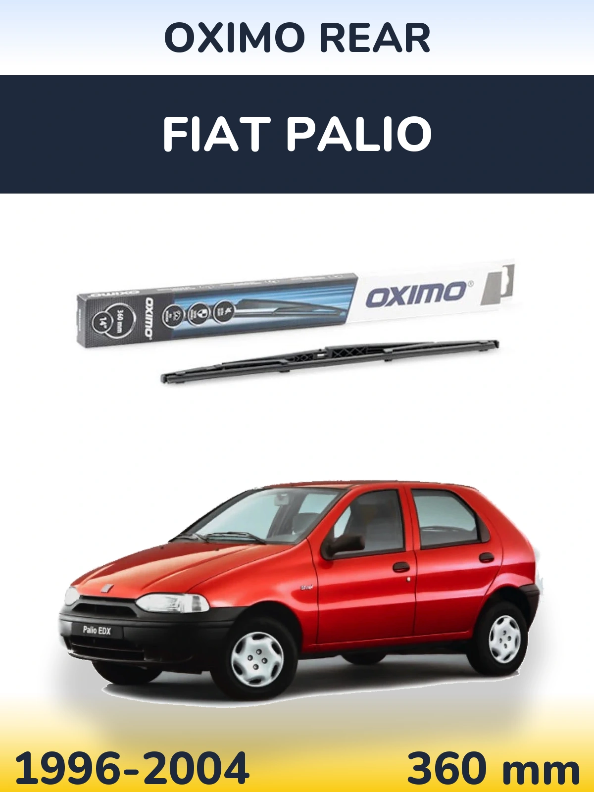 Задня щітка Oximo Rear 360 мм для Fiat Palio 1996-2004