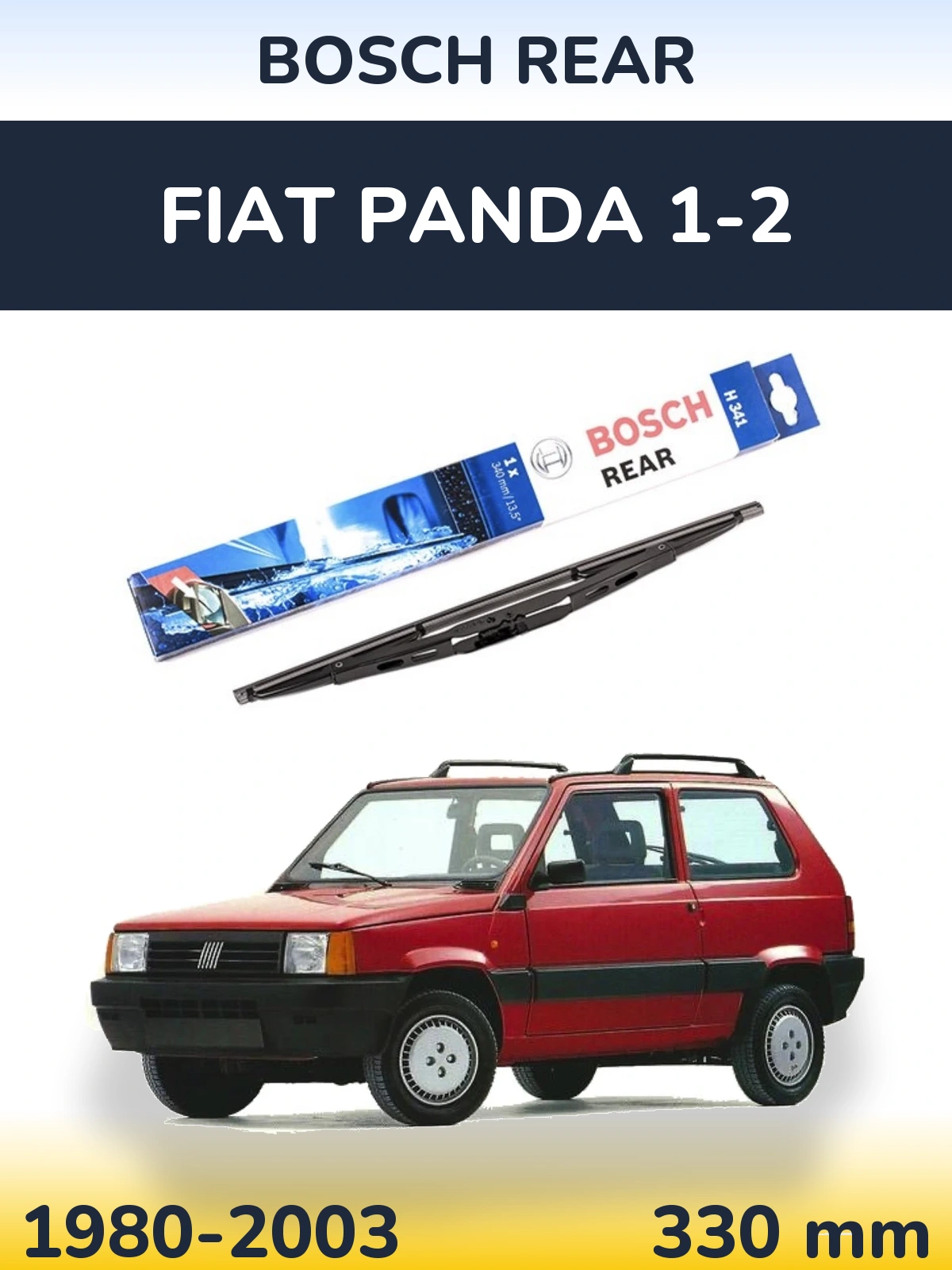Zadní stěrač BOSCH Rear 340 mm pro Fiat Panda 1-2 1980-2003