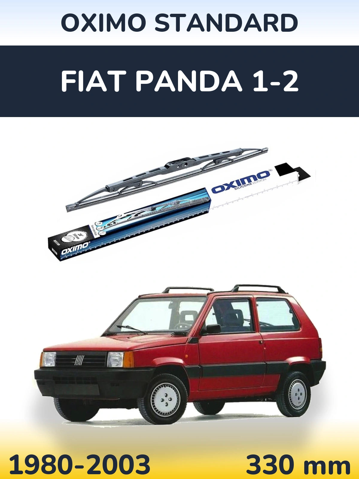 Zadní stěrač Oximo Standard 325 mm pro Fiat Panda 1-2 1980-2003