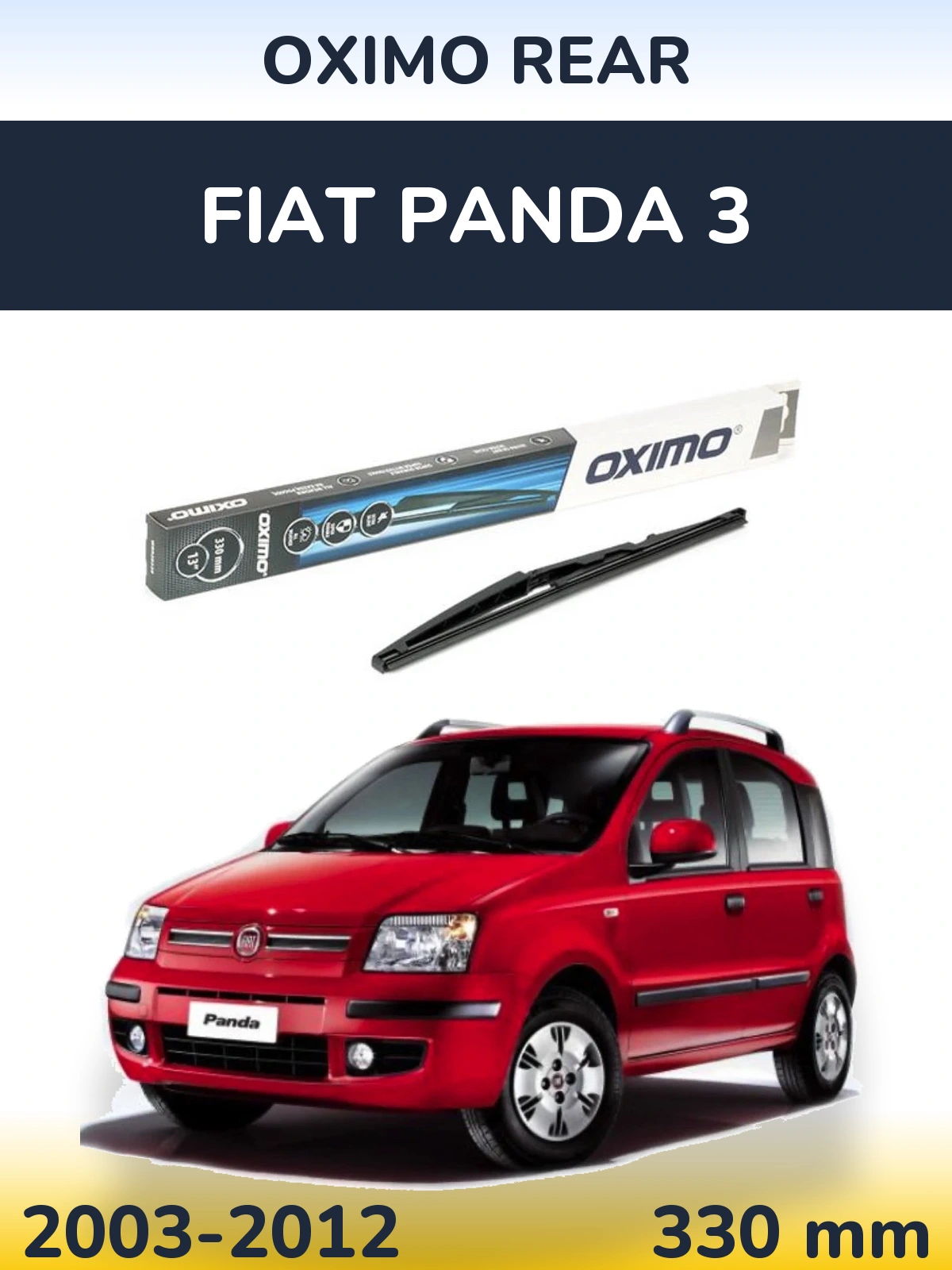 Zadní stěrač Oximo Rear 330 mm pro Fiat Panda 3 2003-2012