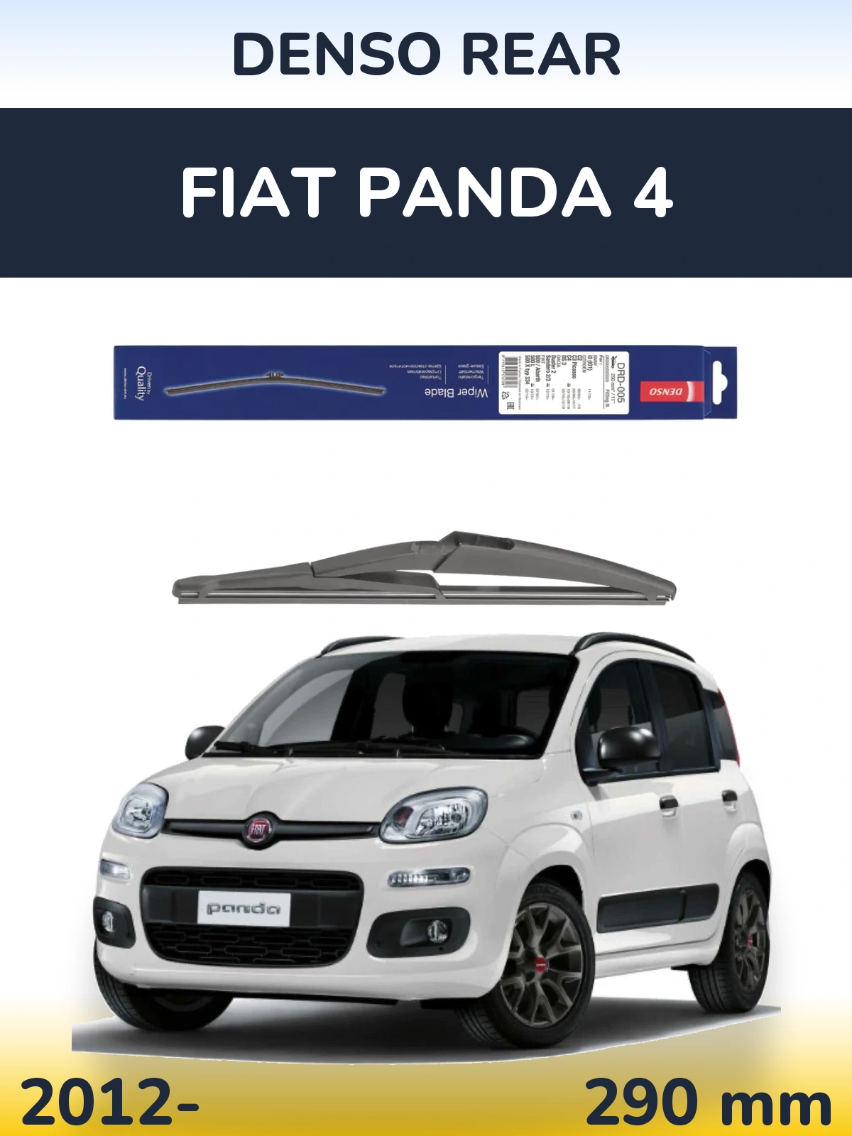 Zadní stěrač Denso Rear 290 mm pro Fiat Panda 4 2012-2026