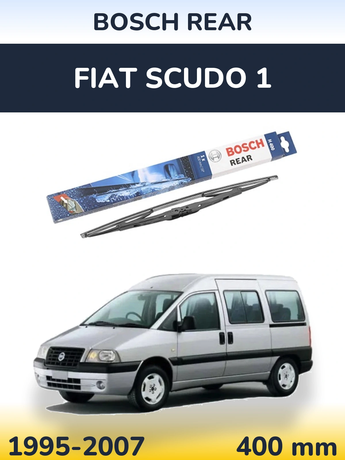 Zadní stěrač BOSCH Rear 400 mm pro Fiat Scudo 1 1995-2007
