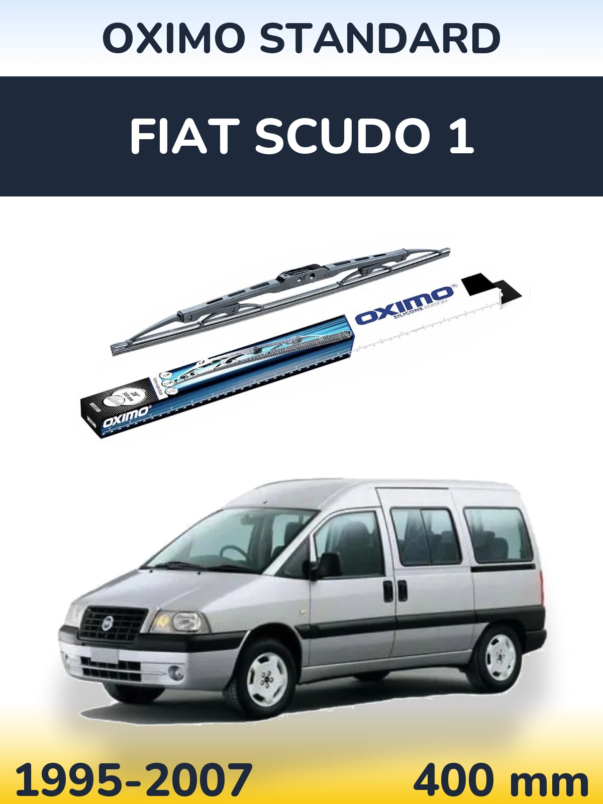 Zadní stěrač Oximo Standard 400 mm pro Fiat Scudo 1 1995-2007