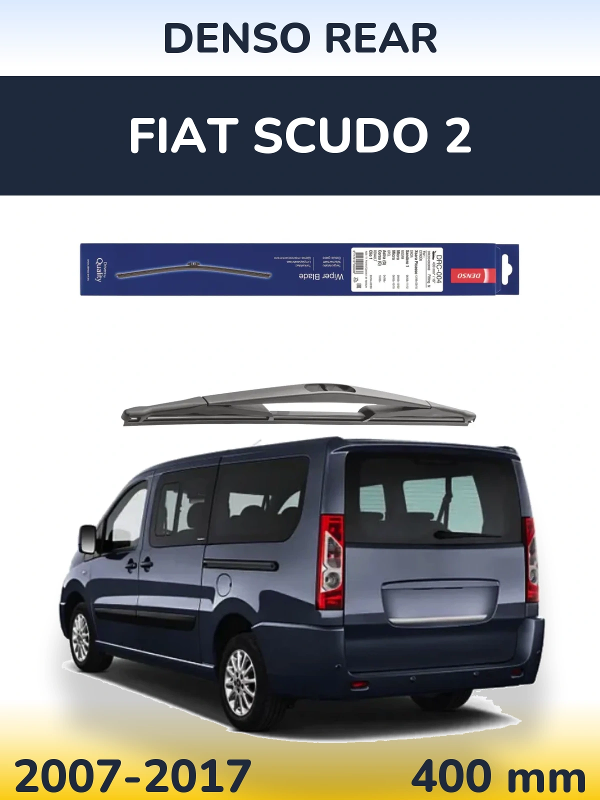 Задня щітка Denso Rear 400 мм для Fiat Scudo 2 2007-2017