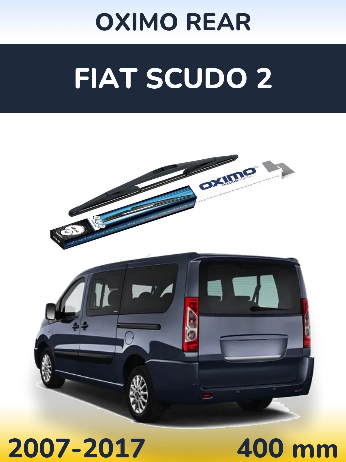 Zadní stěrač Oximo Rear 400 mm pro Fiat Scudo 2 2007-2017