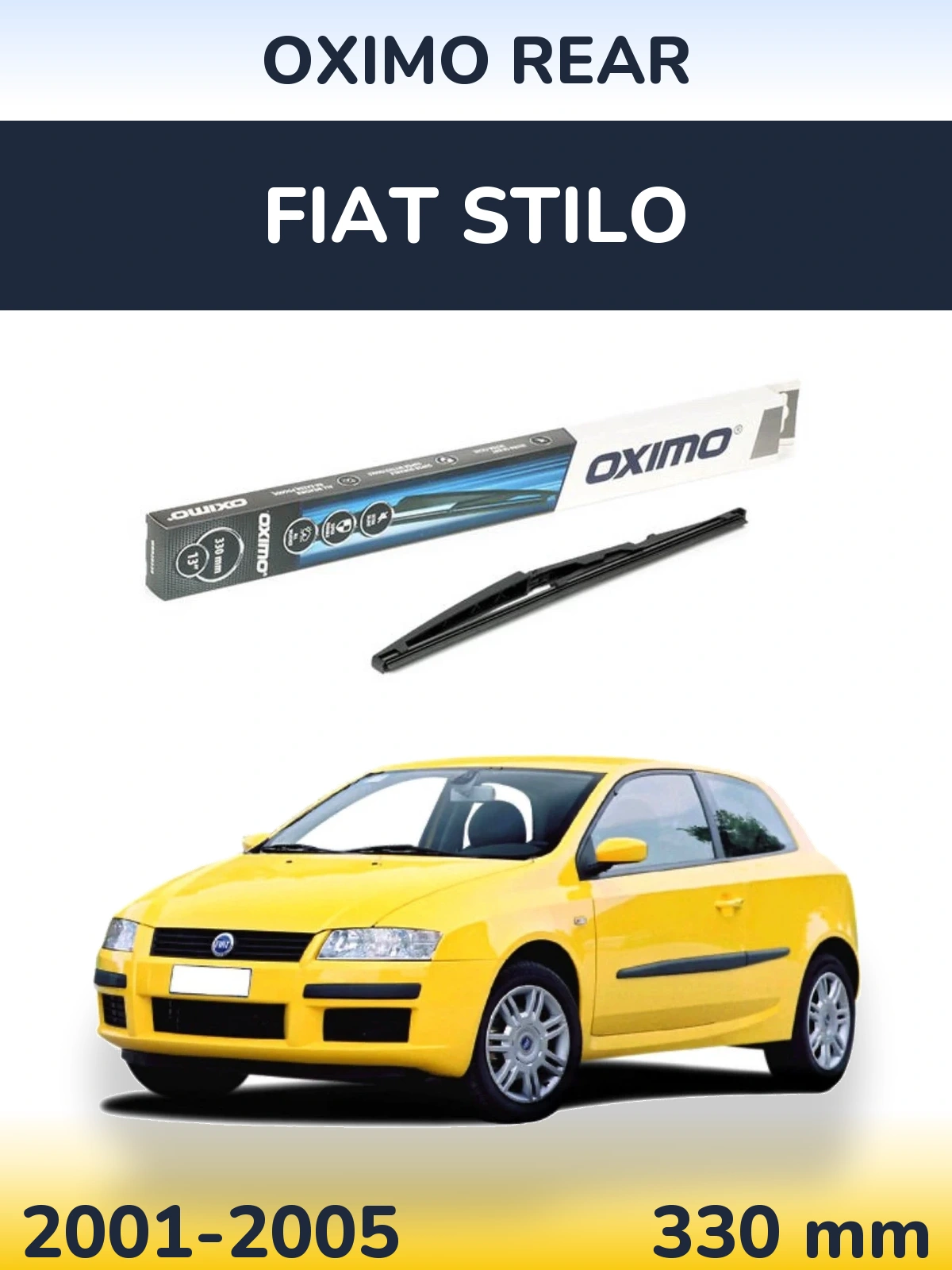 Zadní stěrač Oximo Rear 330 mm pro Fiat Stilo 2001-2005