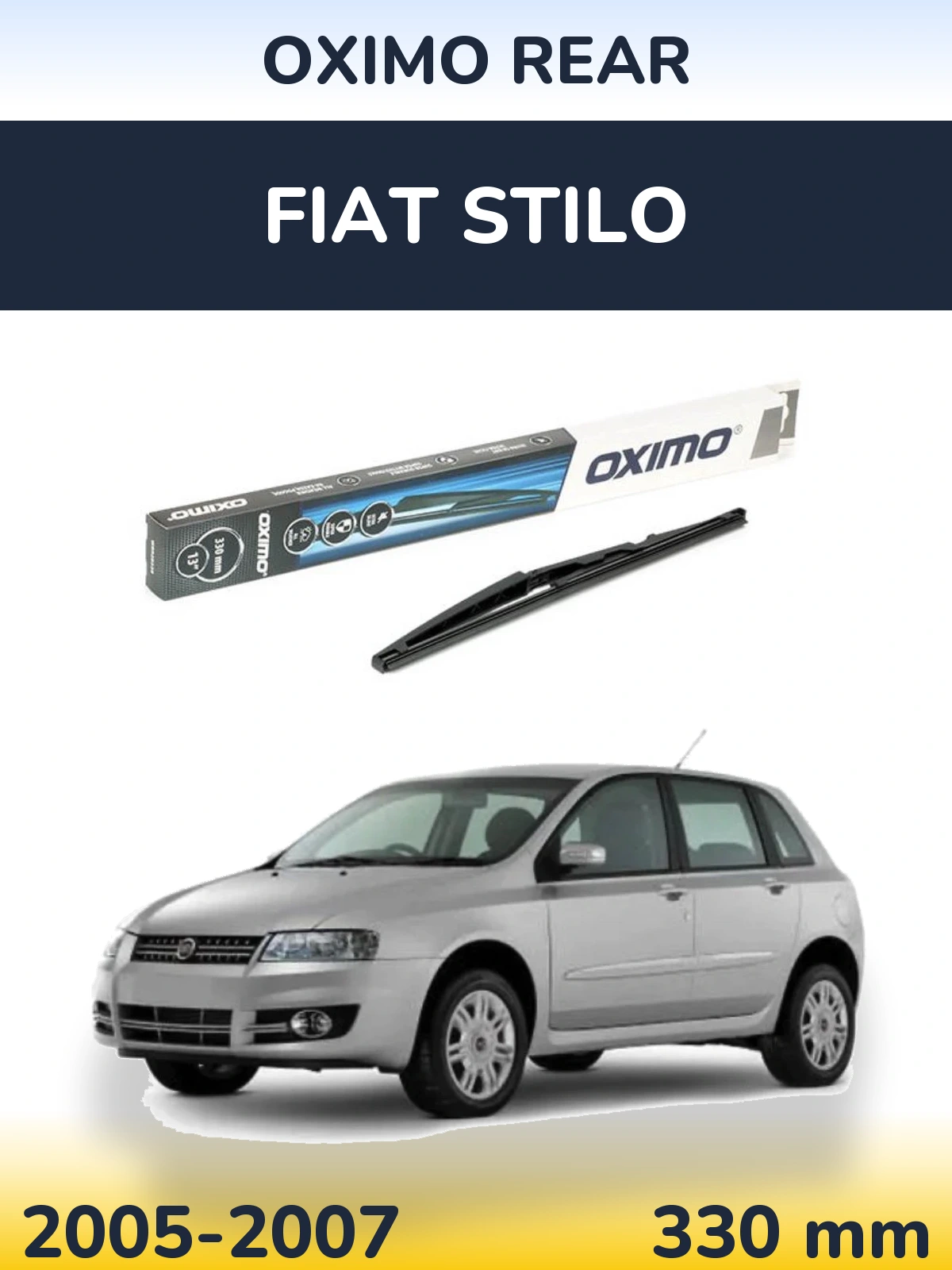Zadní stěrač Oximo Rear 330 mm pro Fiat Stilo 2005-2007