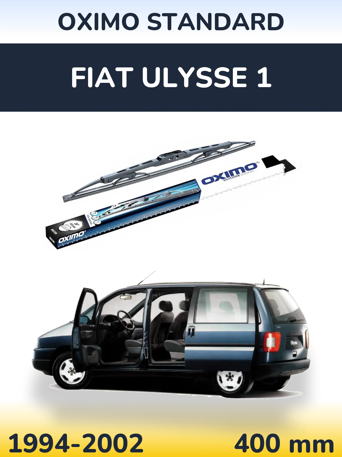 Zadní stěrač Oximo Standard 400 mm pro Fiat Ulysse 1 1994-2002