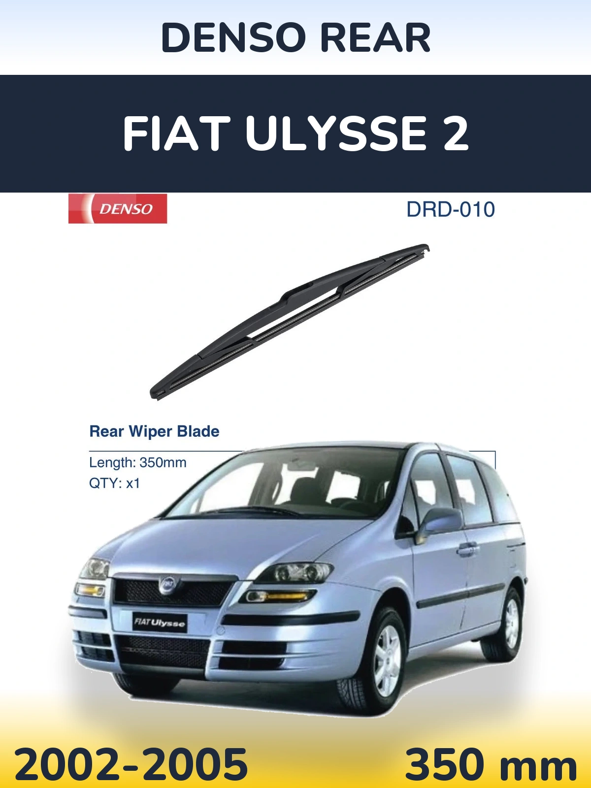 Zadní stěrač Denso Rear 350 mm pro Fiat Ulysse 2 2002-2005