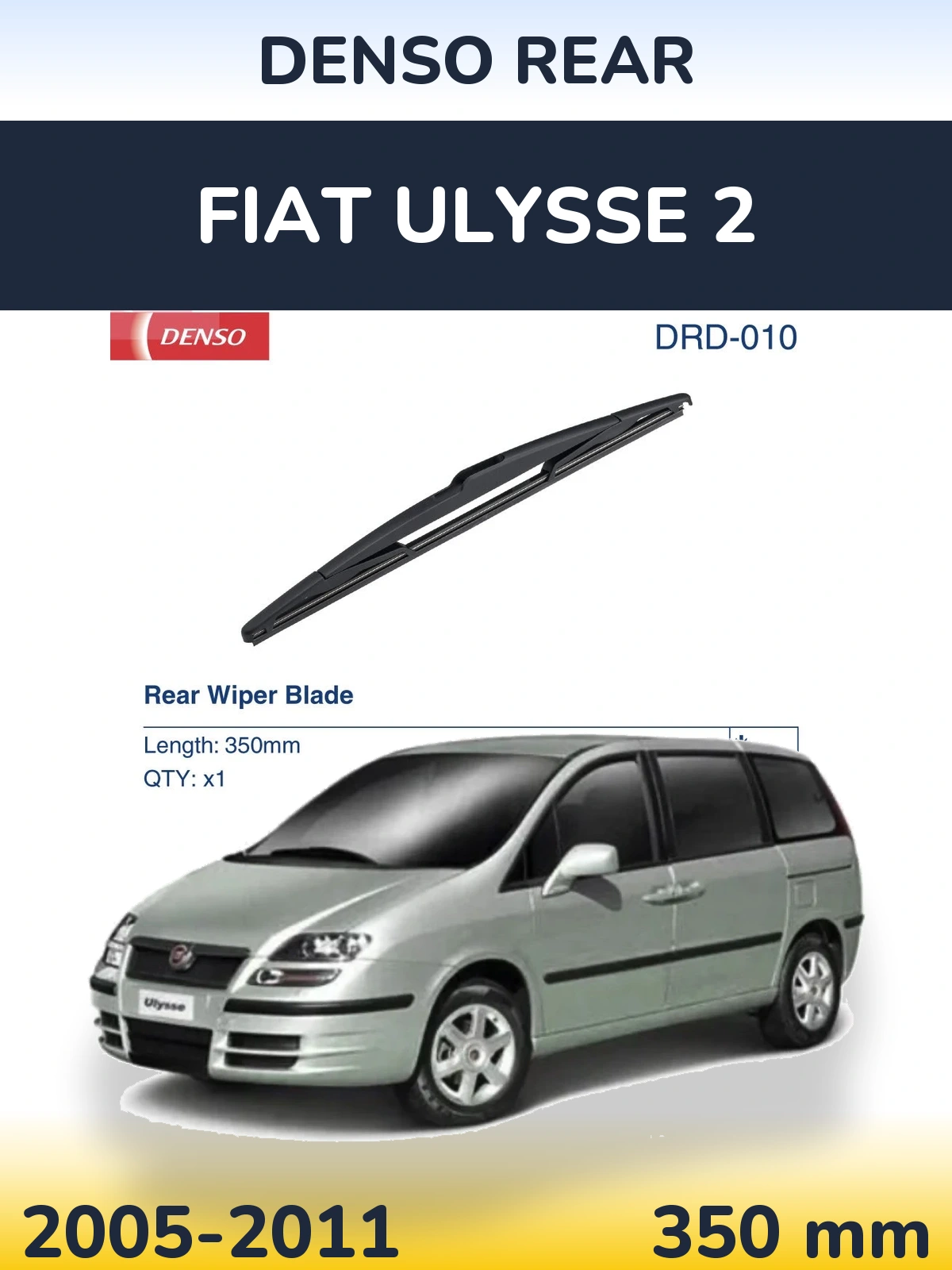 Zadní stěrač Denso Rear 350 mm pro Fiat Ulysse 2 2005-2011