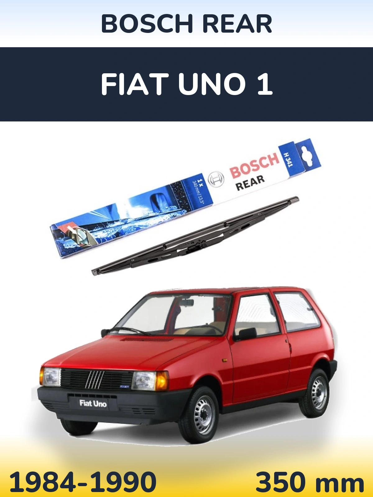 Zadní stěrač BOSCH Rear 340 mm pro Fiat Uno 1 1984-1990