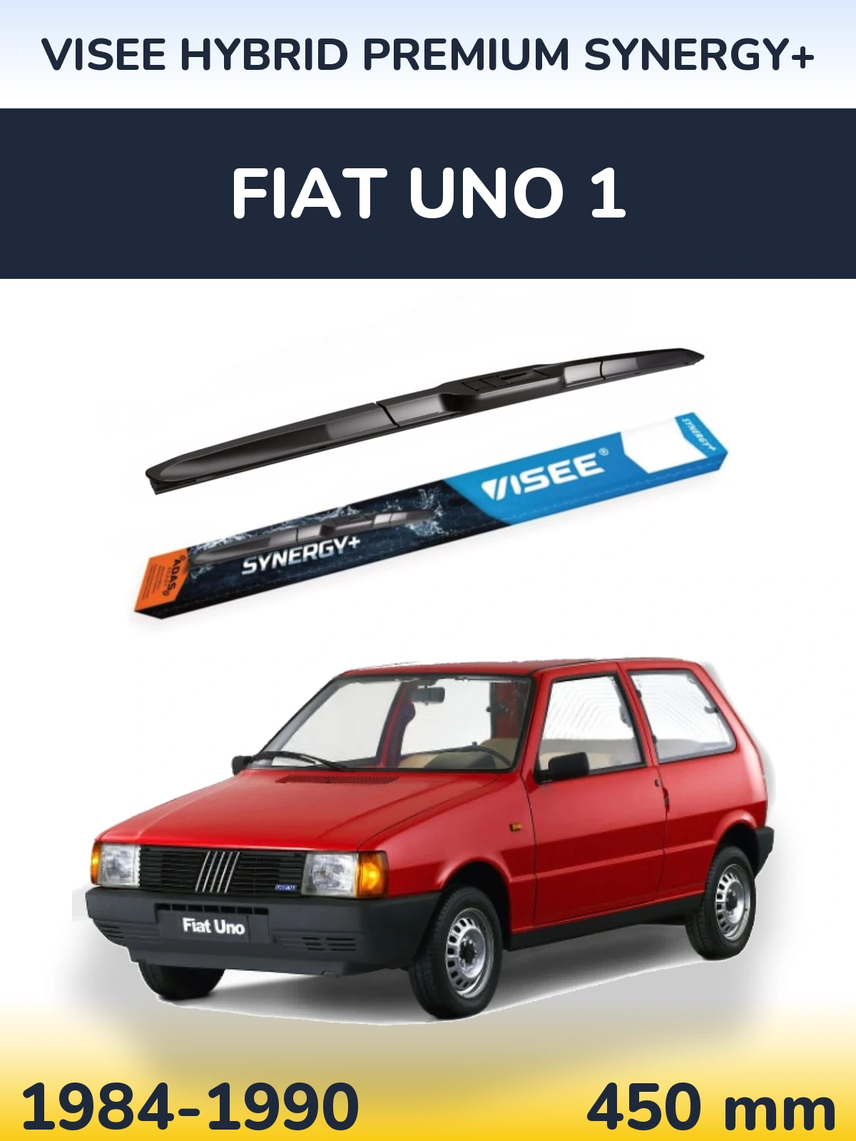 Přední stěrač VISEE HYBRID PREMIUM SYNERGY+ 450 mm pro Fiat Uno 1 1984-1990