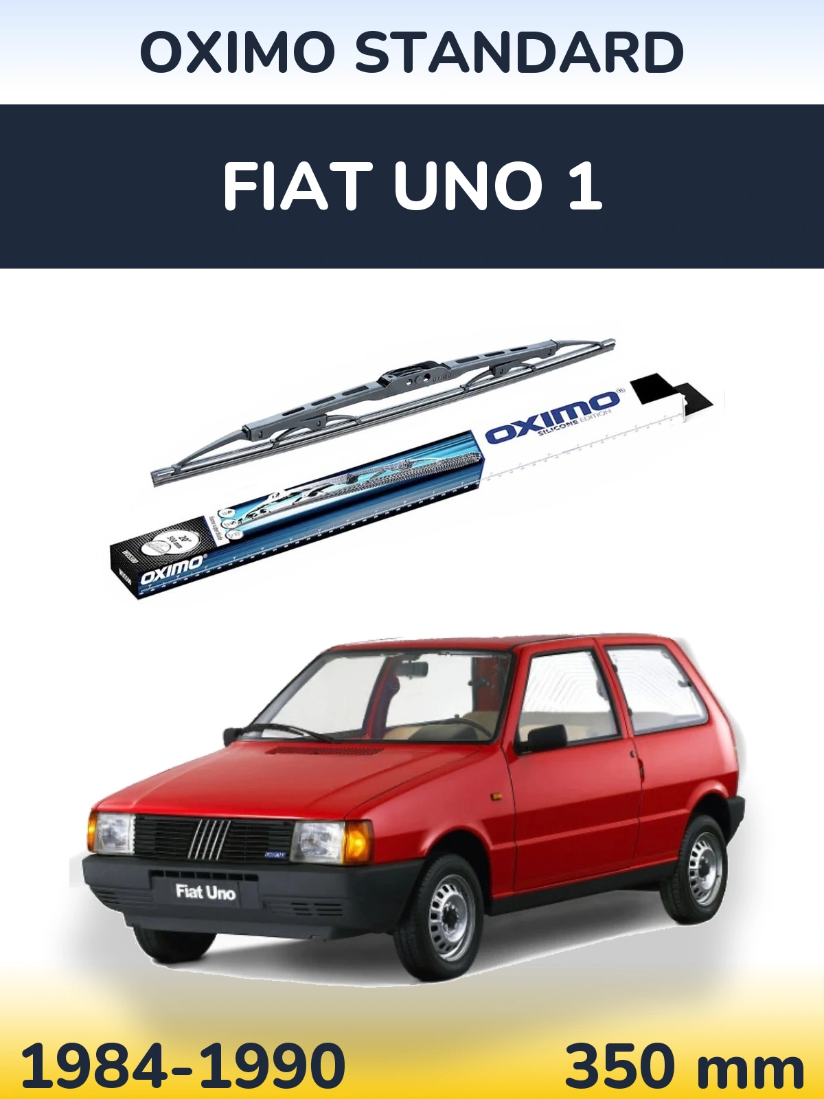 Задня щітка Oximo Standard 350 мм для Fiat Uno 1 1984-1990