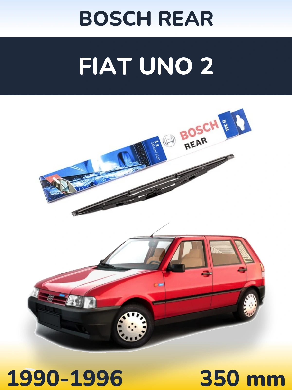 Zadní stěrač BOSCH Rear 340 mm pro Fiat Uno 2 1990-1996